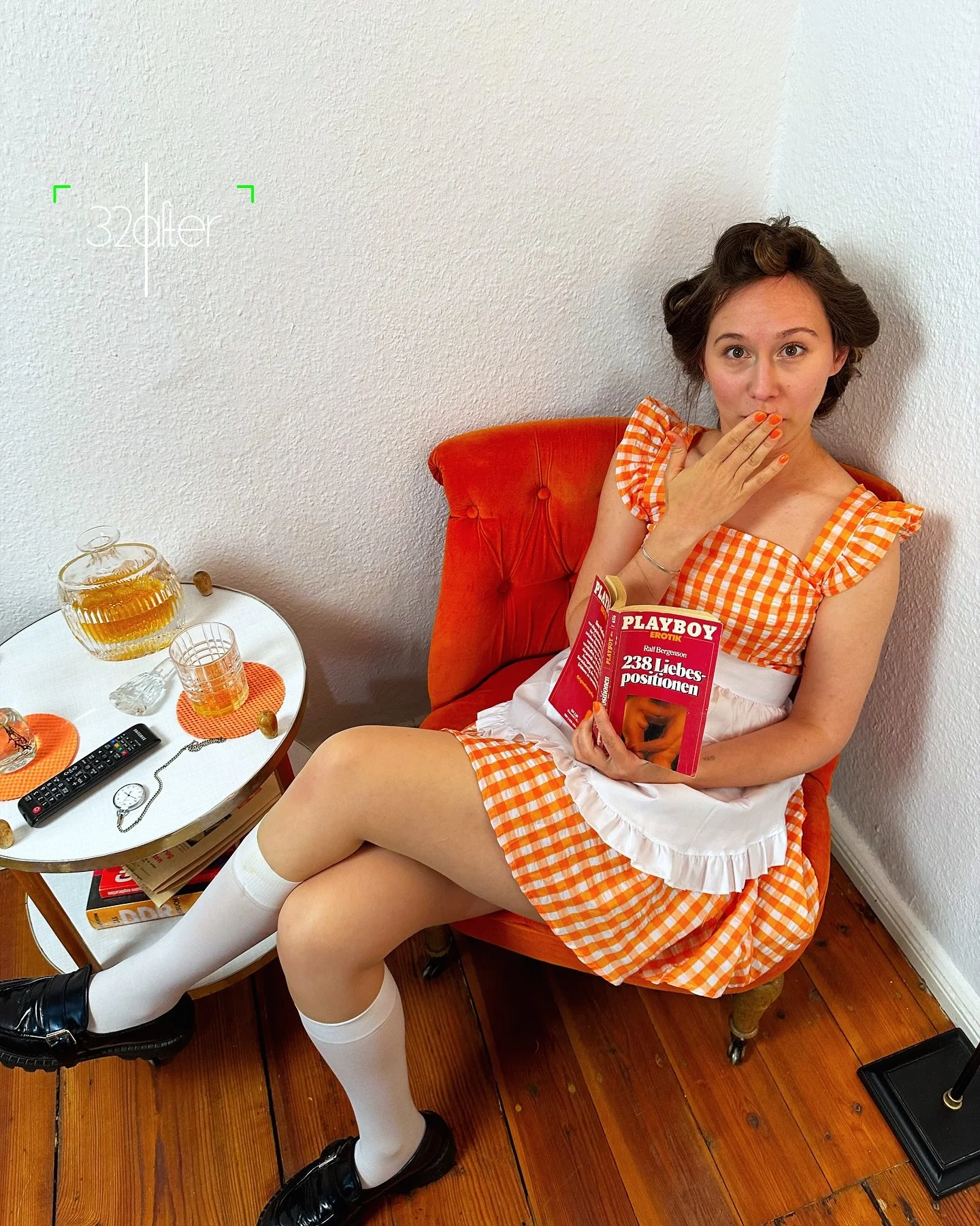 THE BOOKS 📙

For this music video we wanted to encapsulate the look of DDR Germany. This orange was &lsquo;all the rage&rsquo; back in Berlin in the 1950&rsquo;s and for many years afterwards and we wanted to use this aesthetic for our song about se