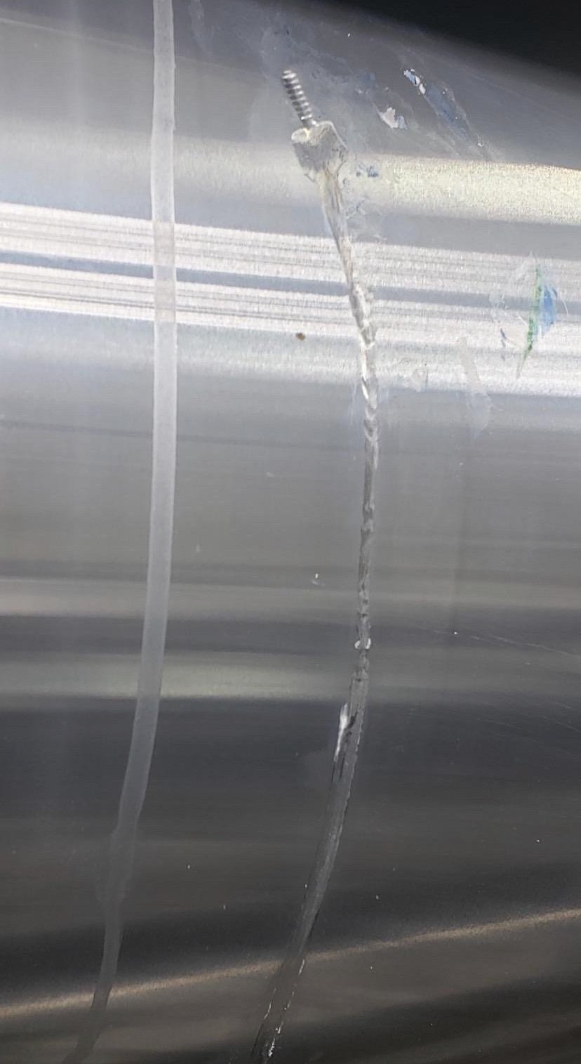 Screw damage to cylinder
