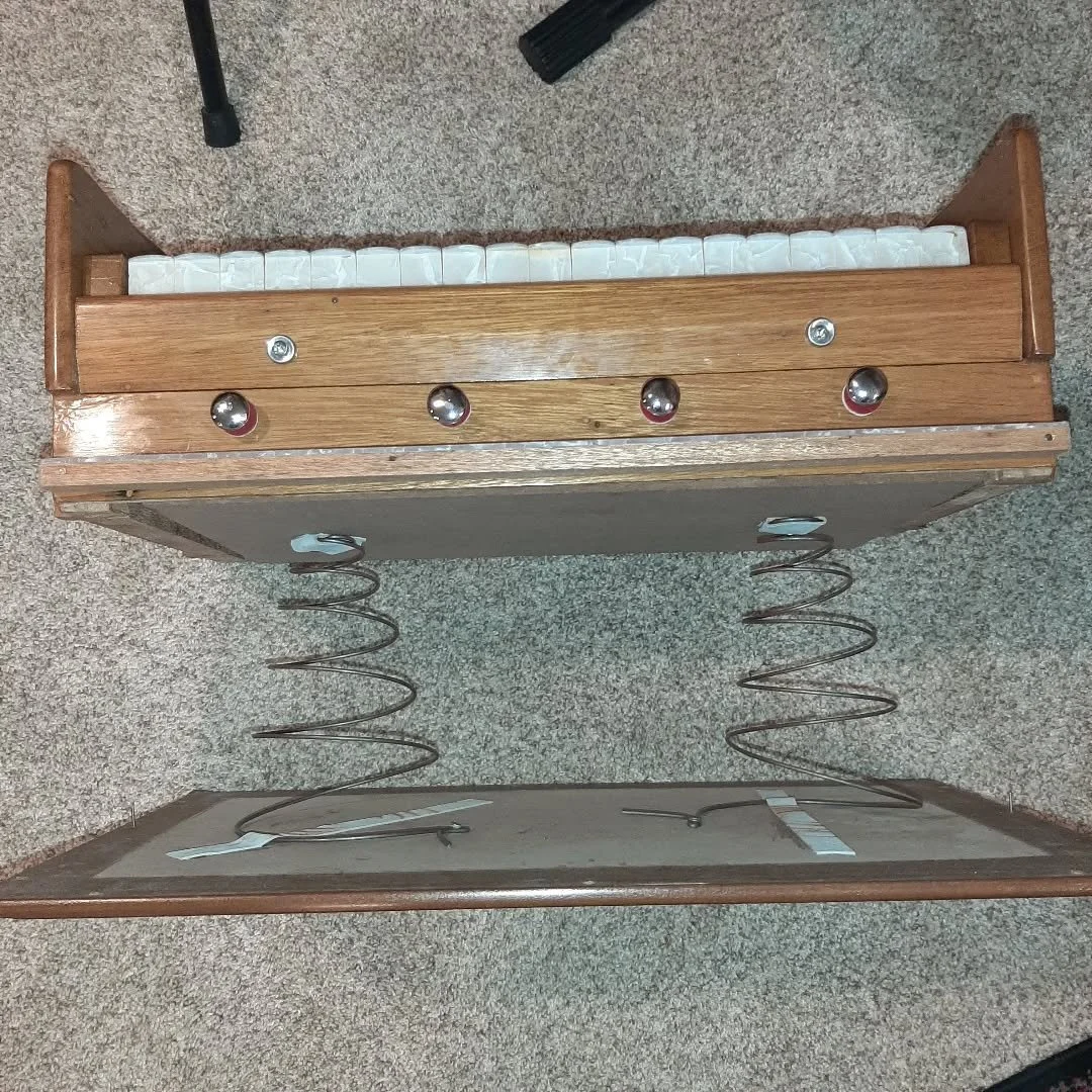 Underneath every harmonium is a cartoonish pair of springs. Perfect for Beastie Boys'n around town #boiyoiyoing