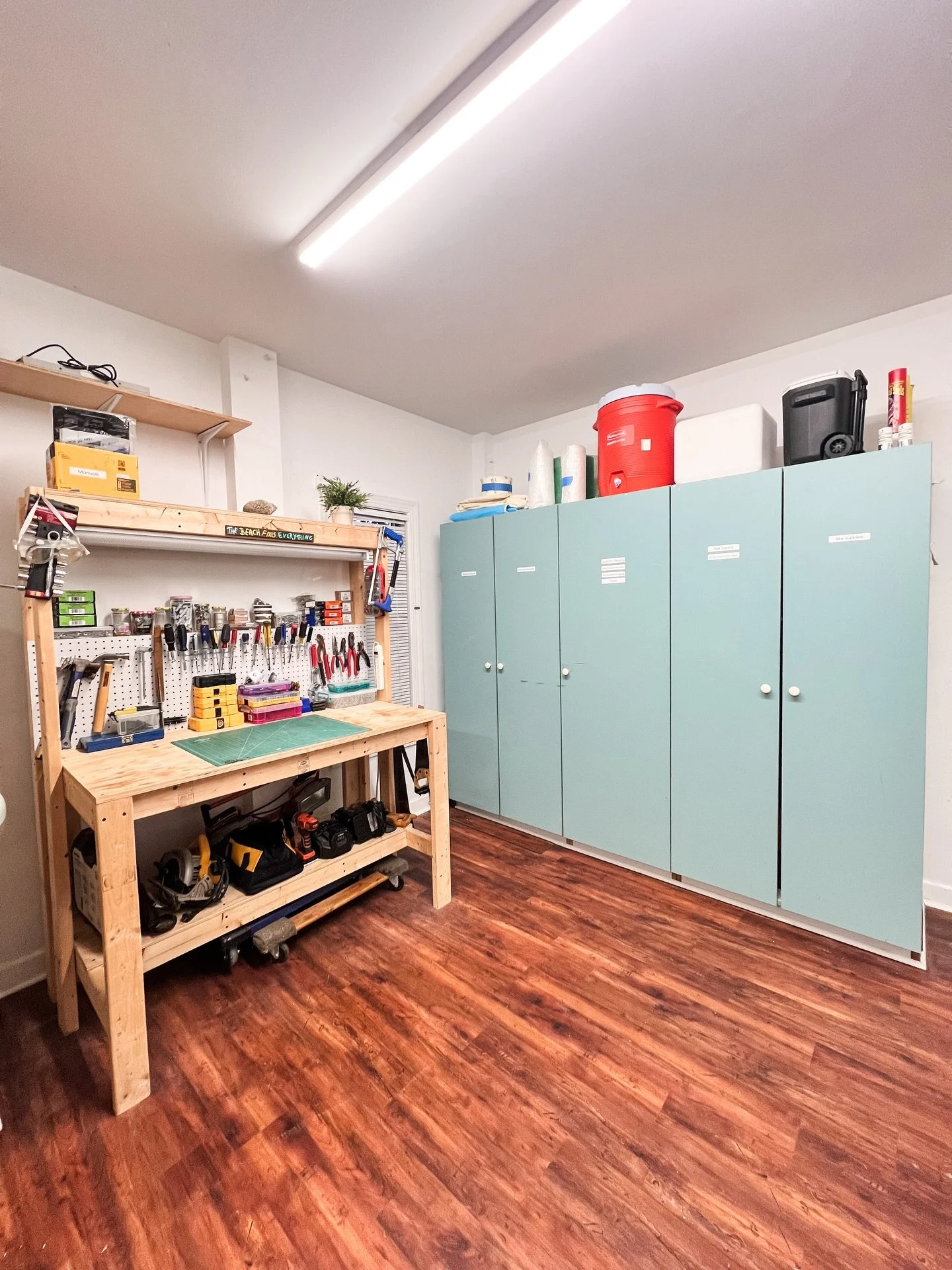 This storage room got a major refresh 🎣🔧

Fishing &amp; boating gear is now in one zone, and tools &amp; home repair in another- everything has a clear place.

Even the tiny pieces like drill bits and small tools are finally back in their holders a