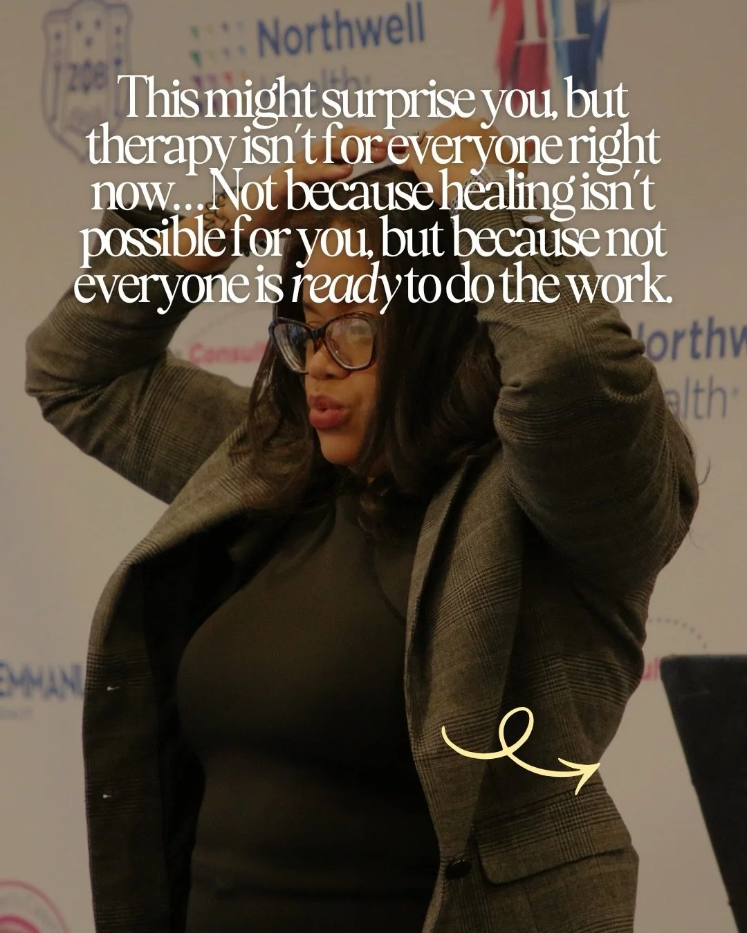 Something nobody tells you about therapy. 💭

It is not for everyone right now. And that is not a judgment.

Healing asks you to sit with discomfort, stay honest, and keep moving even when everything in you wants to stay still. 🤍

Not everyone is th