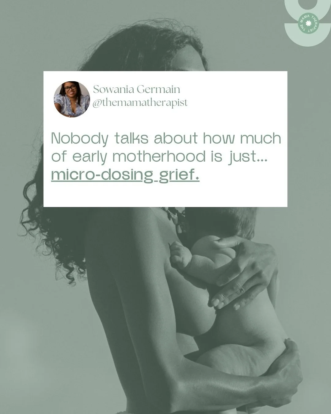 Motherhood is beautiful. And it is also a loss nobody warned you about. 💭

Some days you are overflowing with love.

And some days you quietly miss who you were before. 💔

Both are true. Both are valid.

Grieving your old life does not mean you do 