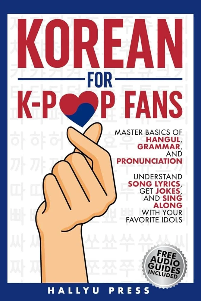 Book Cover "Korean for K-Pop Fans" by Hallyu Press