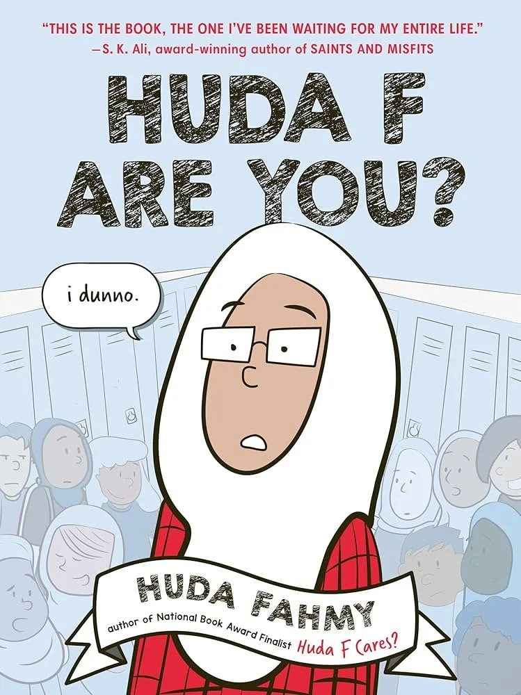 Graphic Novel Book Cover "Huda F Are You" by Huda Famy