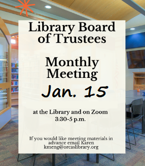 notice of next library board meeting