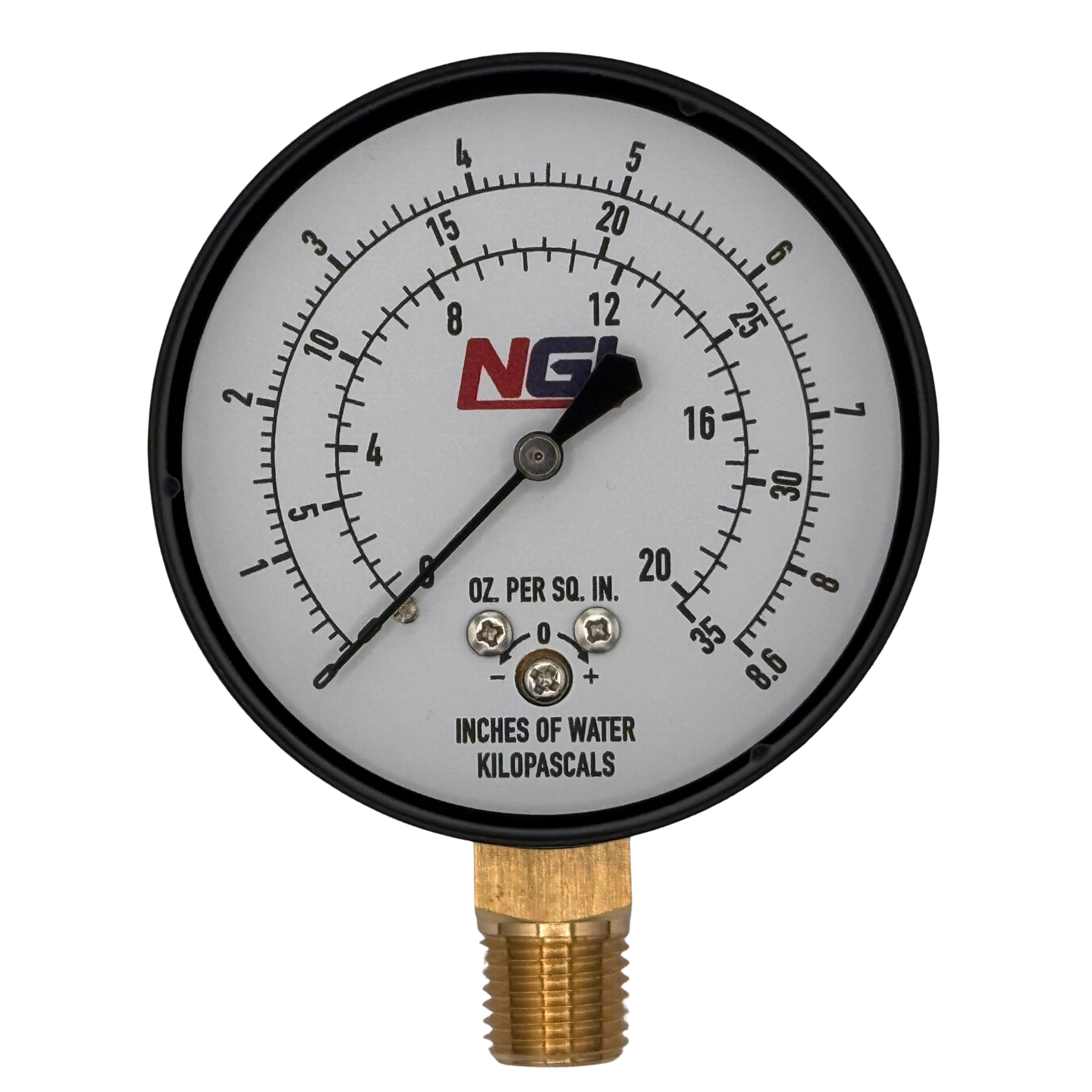 0-20 Ounce Pressure Gauge Dry