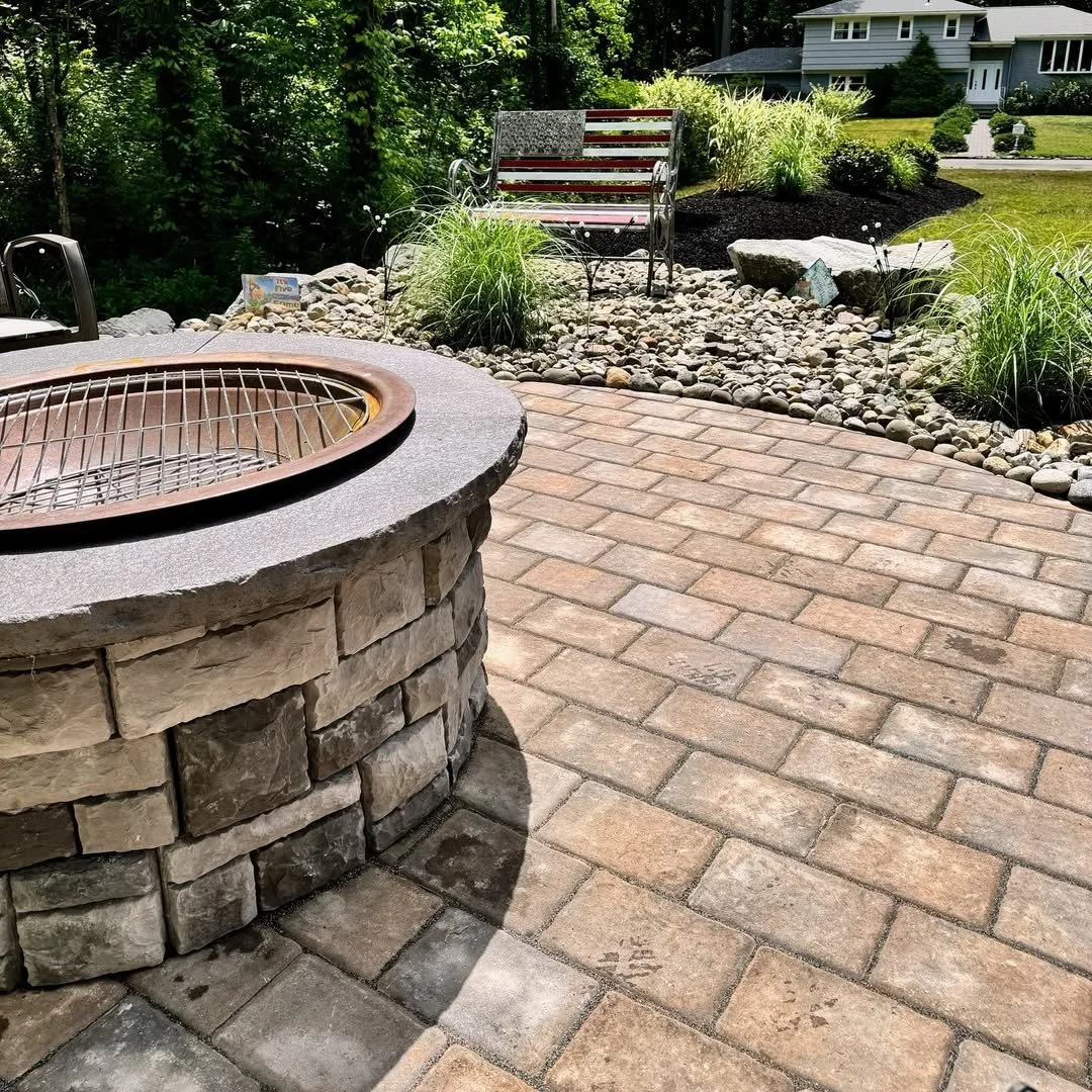 Fire Pit Services by Apex Landscape and Design, Servicing the residential and commercial areas of New Jersey.