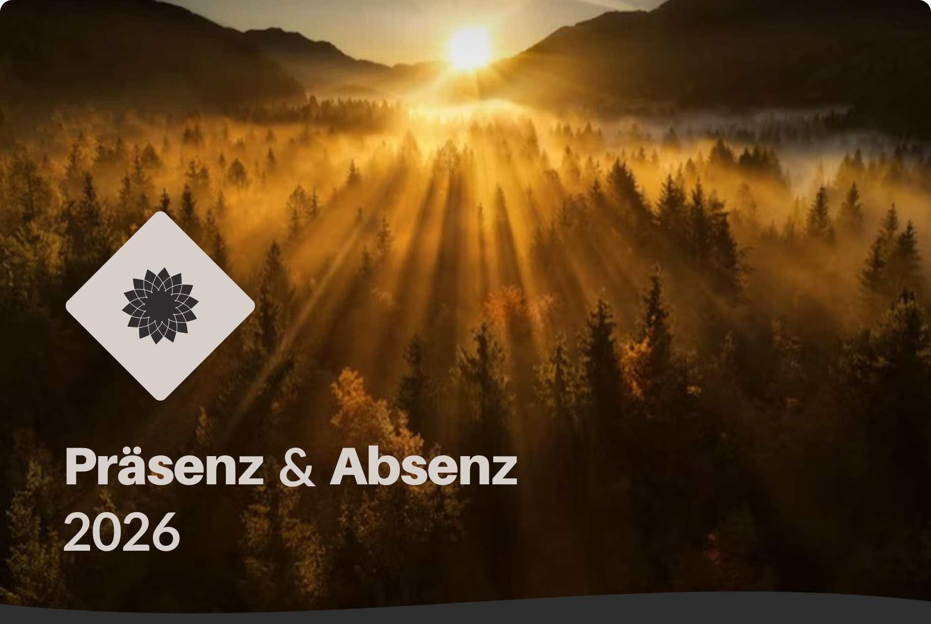 Präsenz &amp; Absenz • Jahrestraining 2026