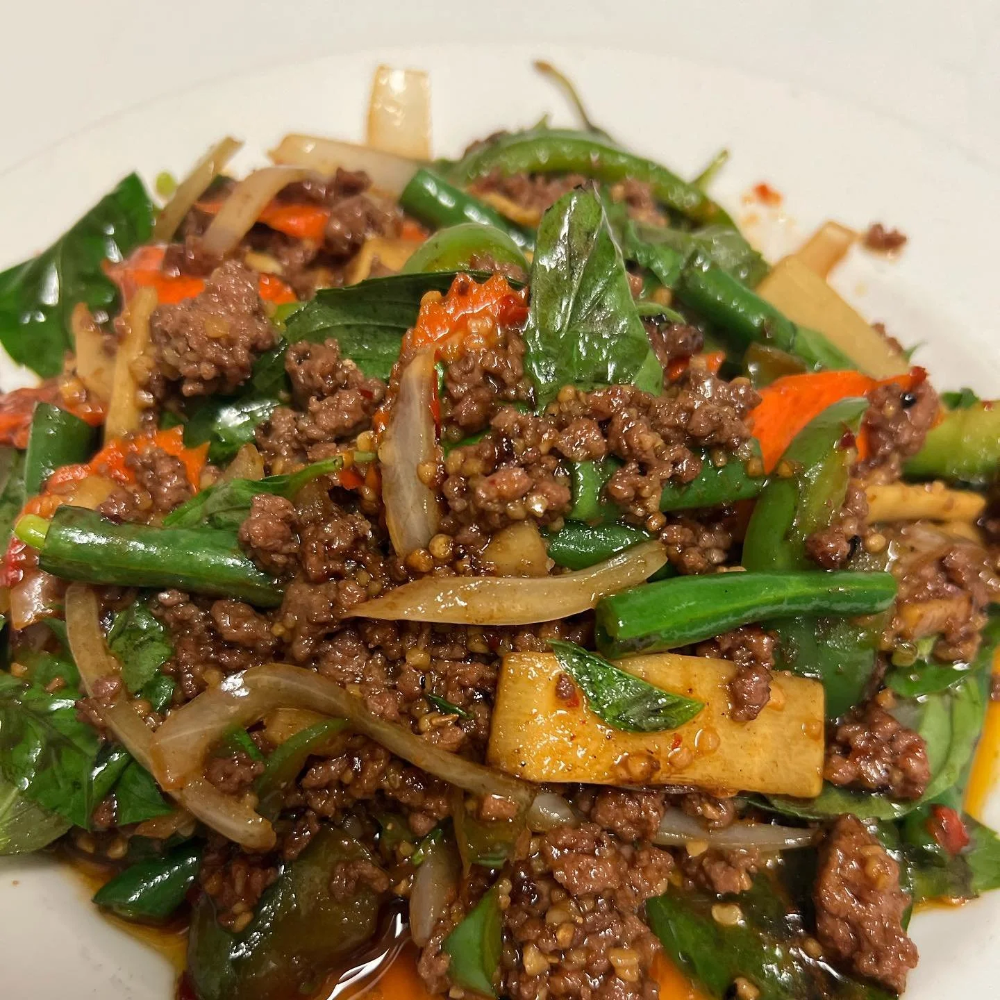 Spicy Basil Lamb 🔥🤤