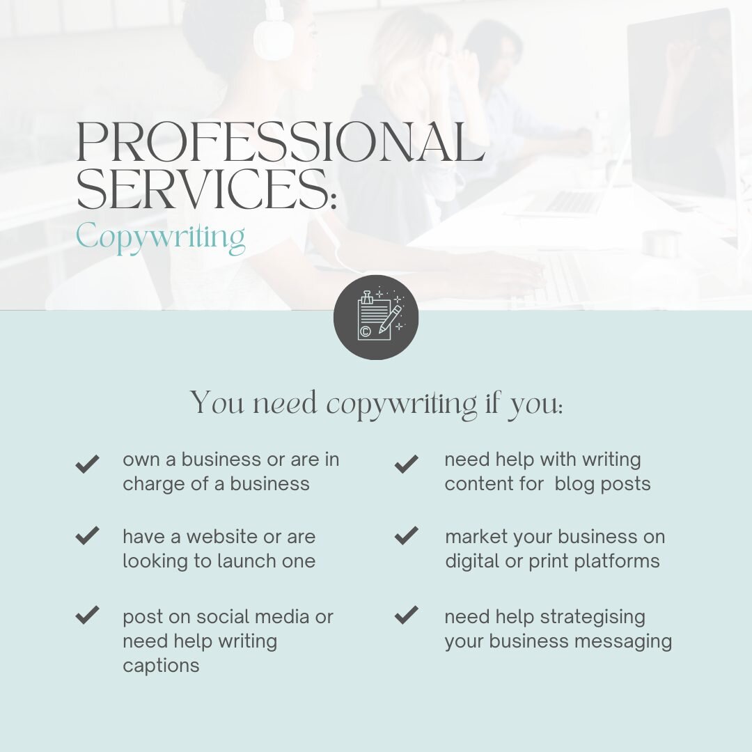 Unlock the power of words with expert copywriting services! 📝✨Here to elevate and bring your brand&rsquo;s messaging to life. We work with you on captivating your audience with compelling content crafted perfectly for your brand, turning your ideas 