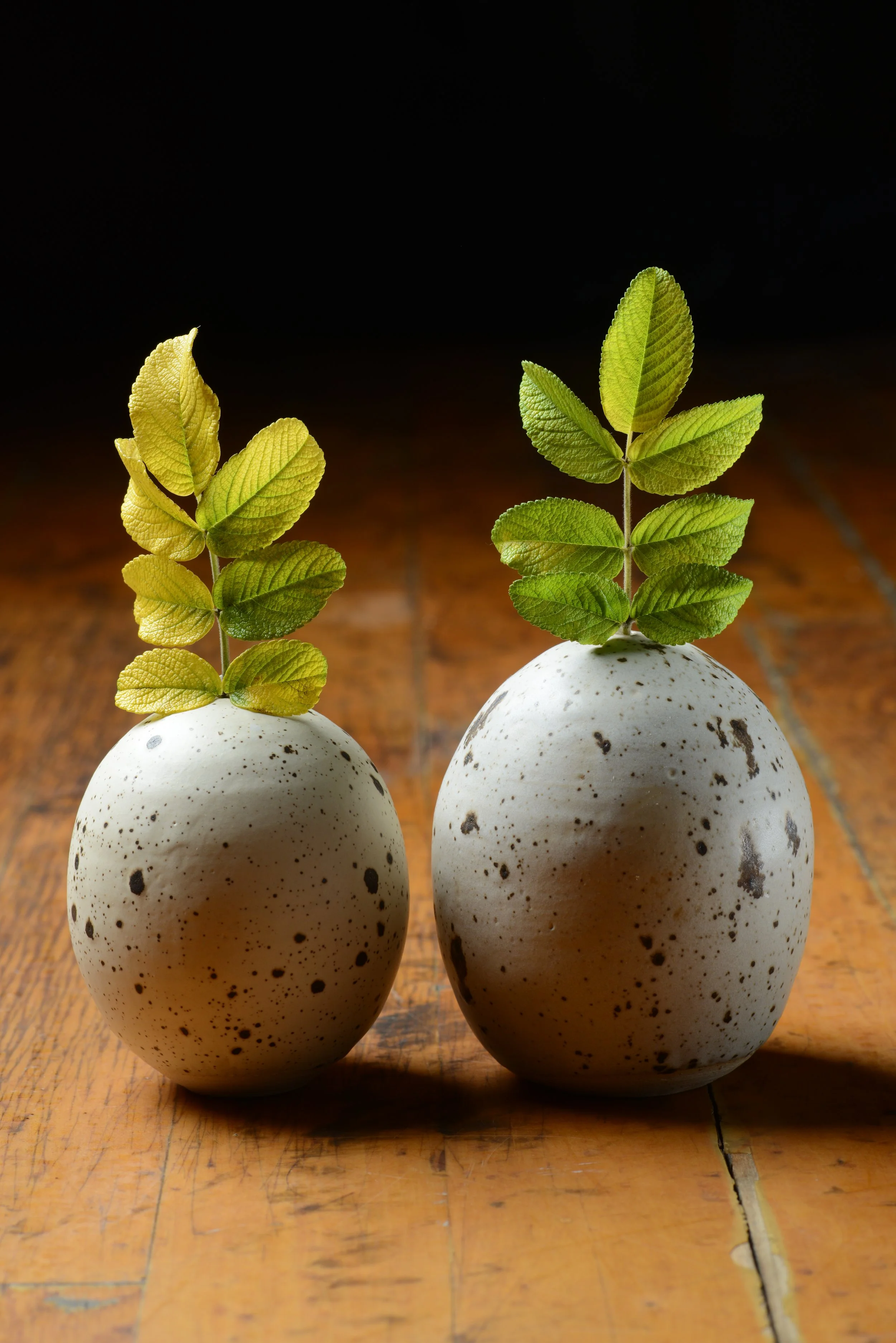 Two egg vases (sold)