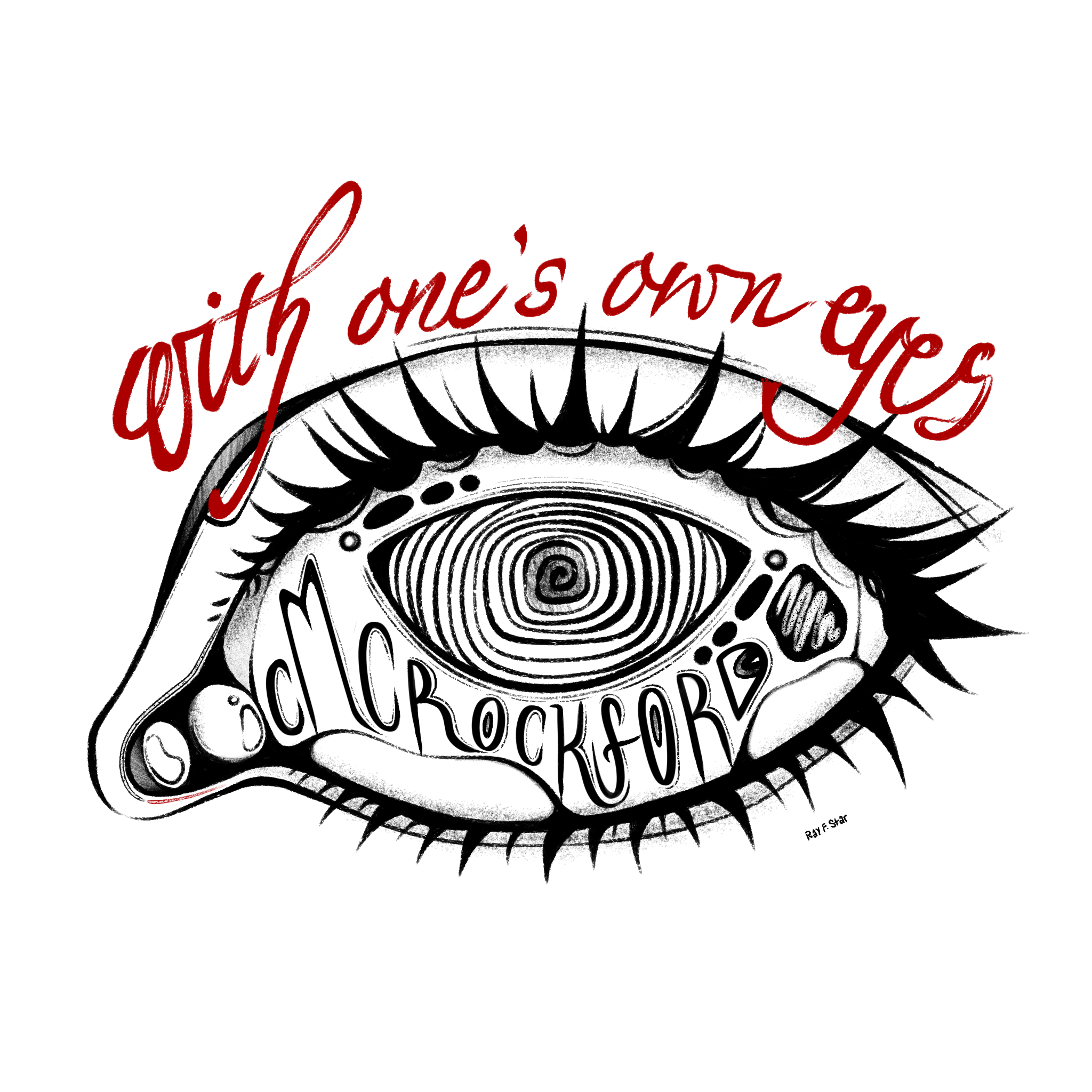 with one's own eyes sticker