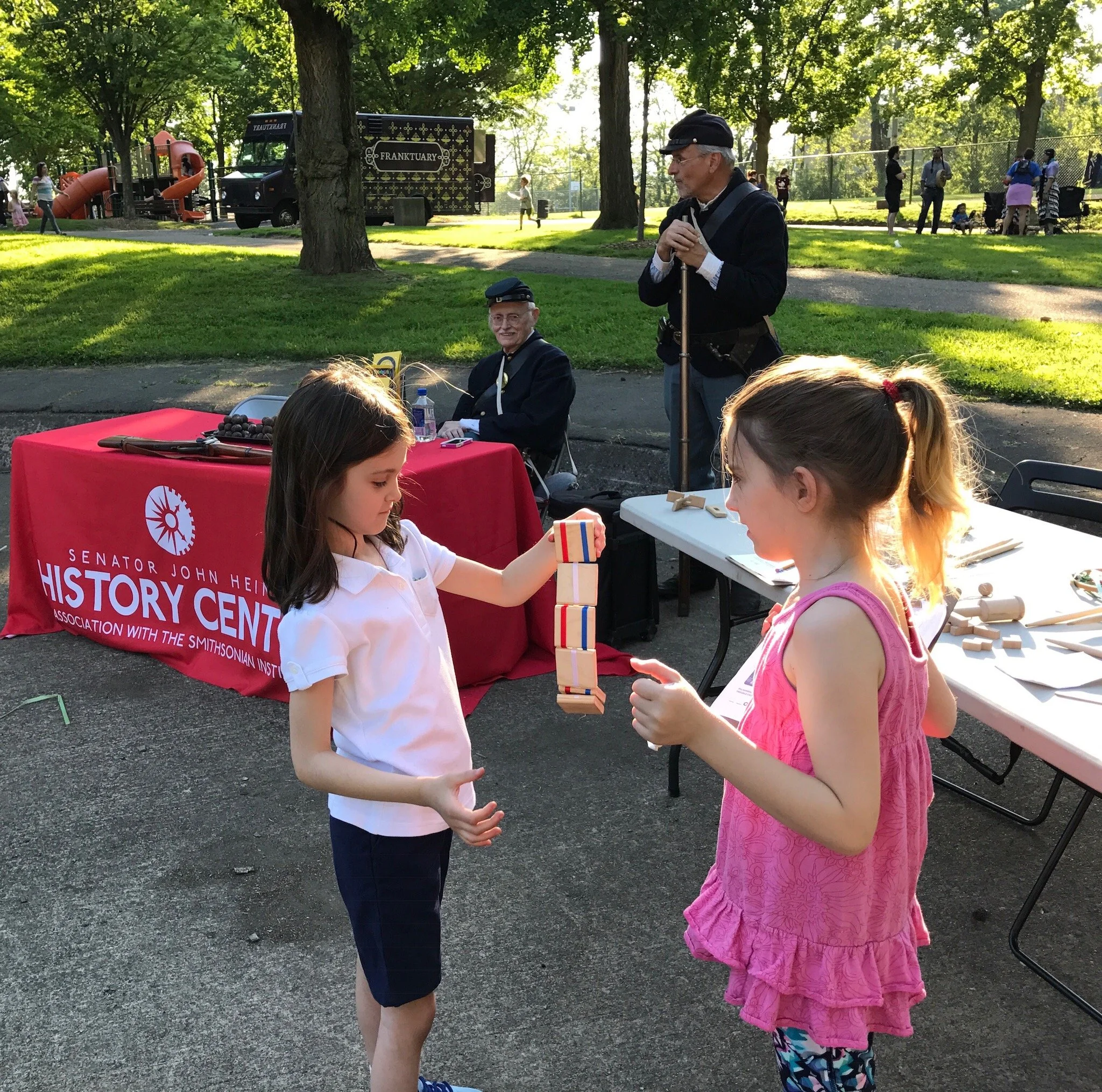 Local youth engaging in era activities