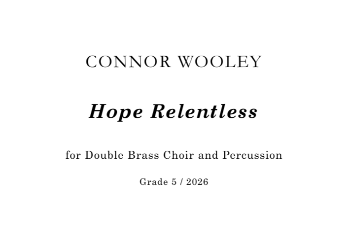 Hope Relentless - Double Brass Choir and Percussion