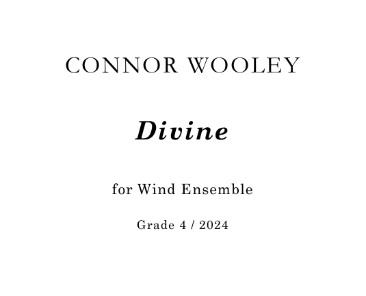 Divine - Wind Ensemble Grade 4