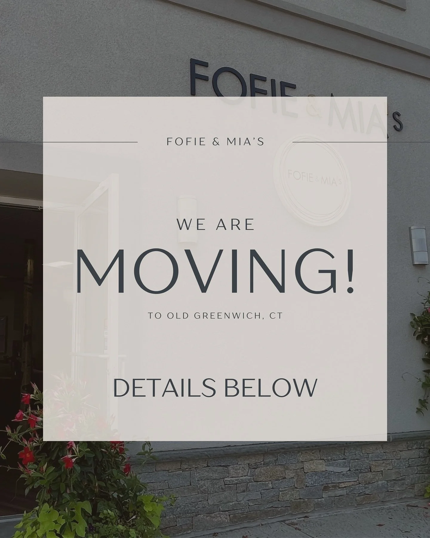 We&rsquo;re officially opening our own design studio in Old Greenwich 🤭 a calm, creative space where we can focus on interiors, custom furniture, and the details that make a space truly yours.

While our showroom chapter has closed, Sophia is still 