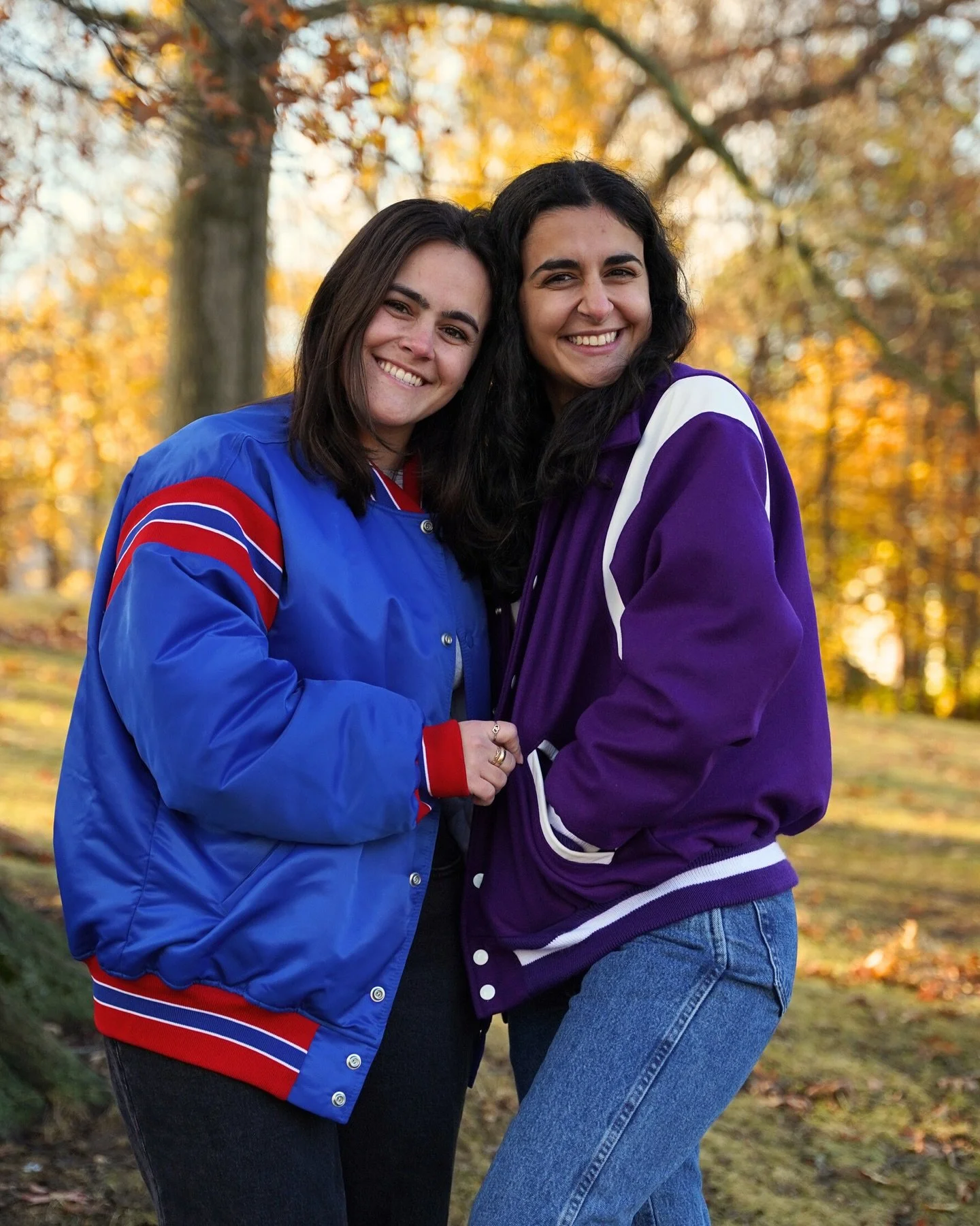 Two sisters with two different tastes. Classic wool or modern nylon 🤝 it&rsquo;s still always GAME.

#GAMEApparel #CustomVarsityJackets #AmericanMade