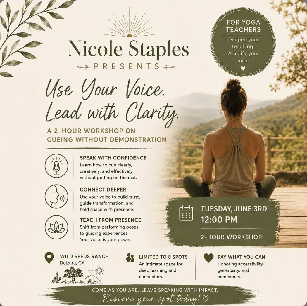 The Art of Cueing Yoga With Your Voice