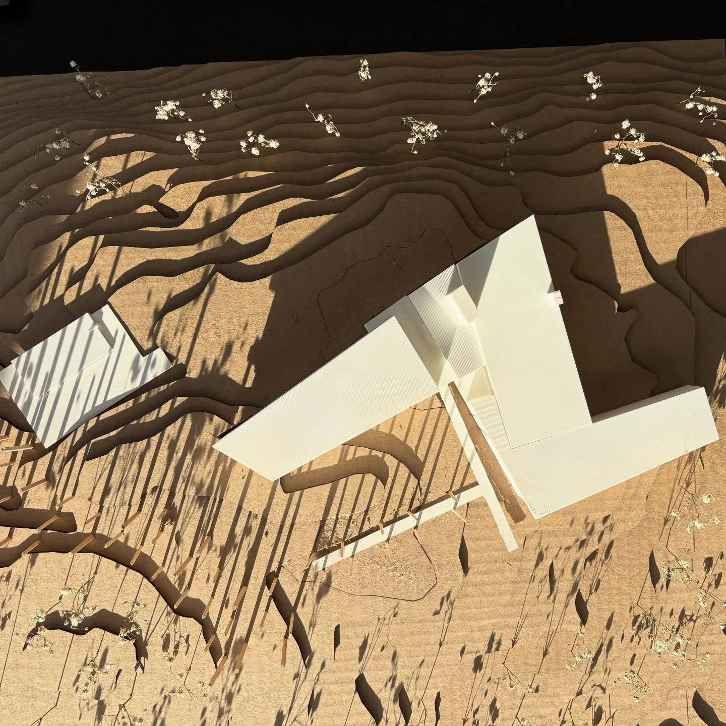 Views of our latest Architectural site model for a new mountain top house in Connecticut.  We love  in-process physical models to test site and massing strategies. In a compact NYC studio space, our 3d printer is perfect for small scale studies. 

#h