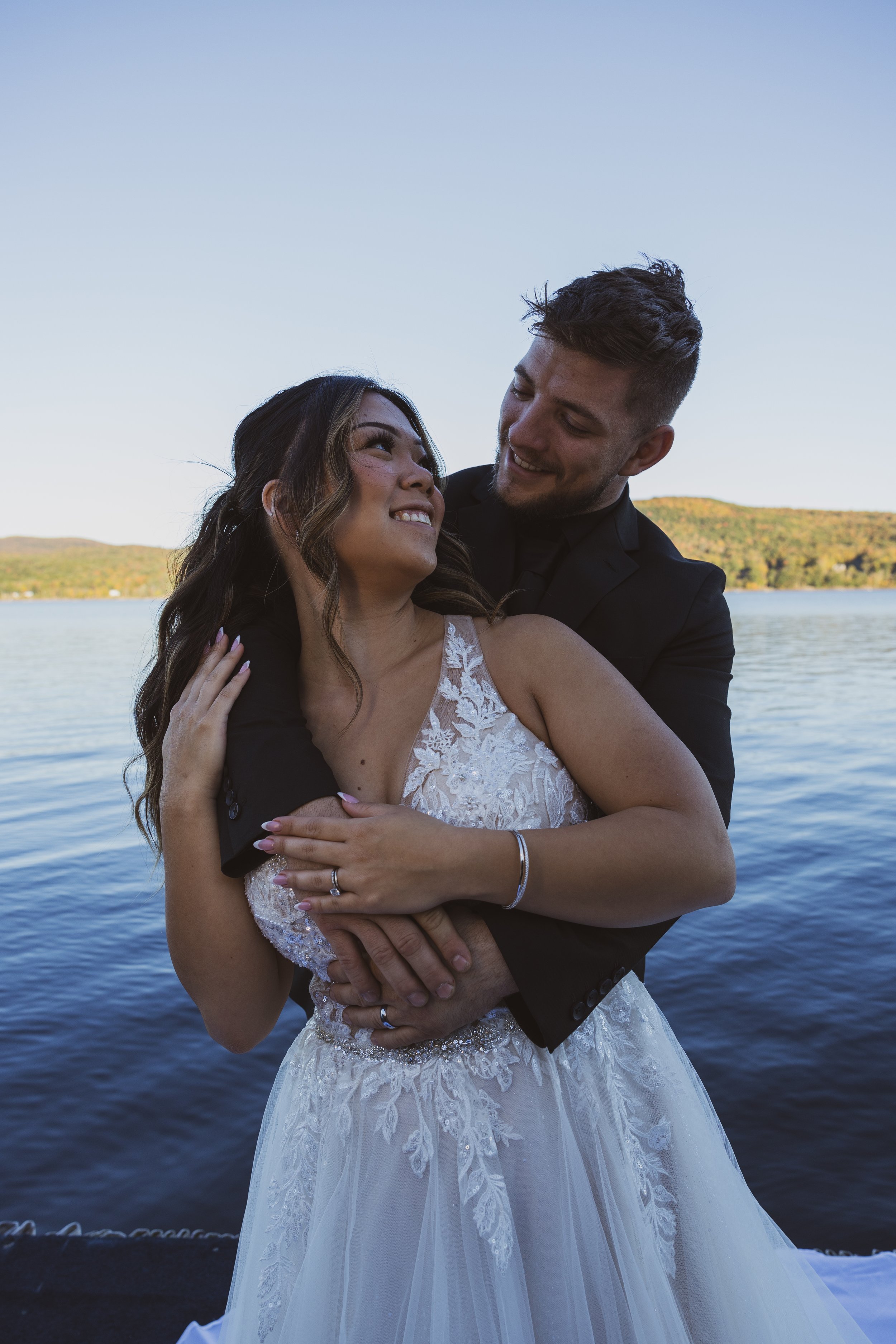 Lake Sacandaga New York October Wedding shot by Rad Rendering Photography and Videography