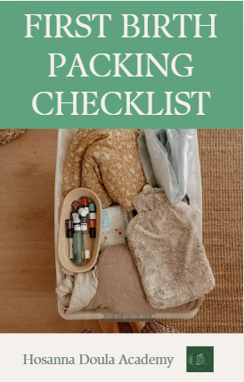 FIRST BIRTH PACKING CHECKLIST | Downloadable Resource