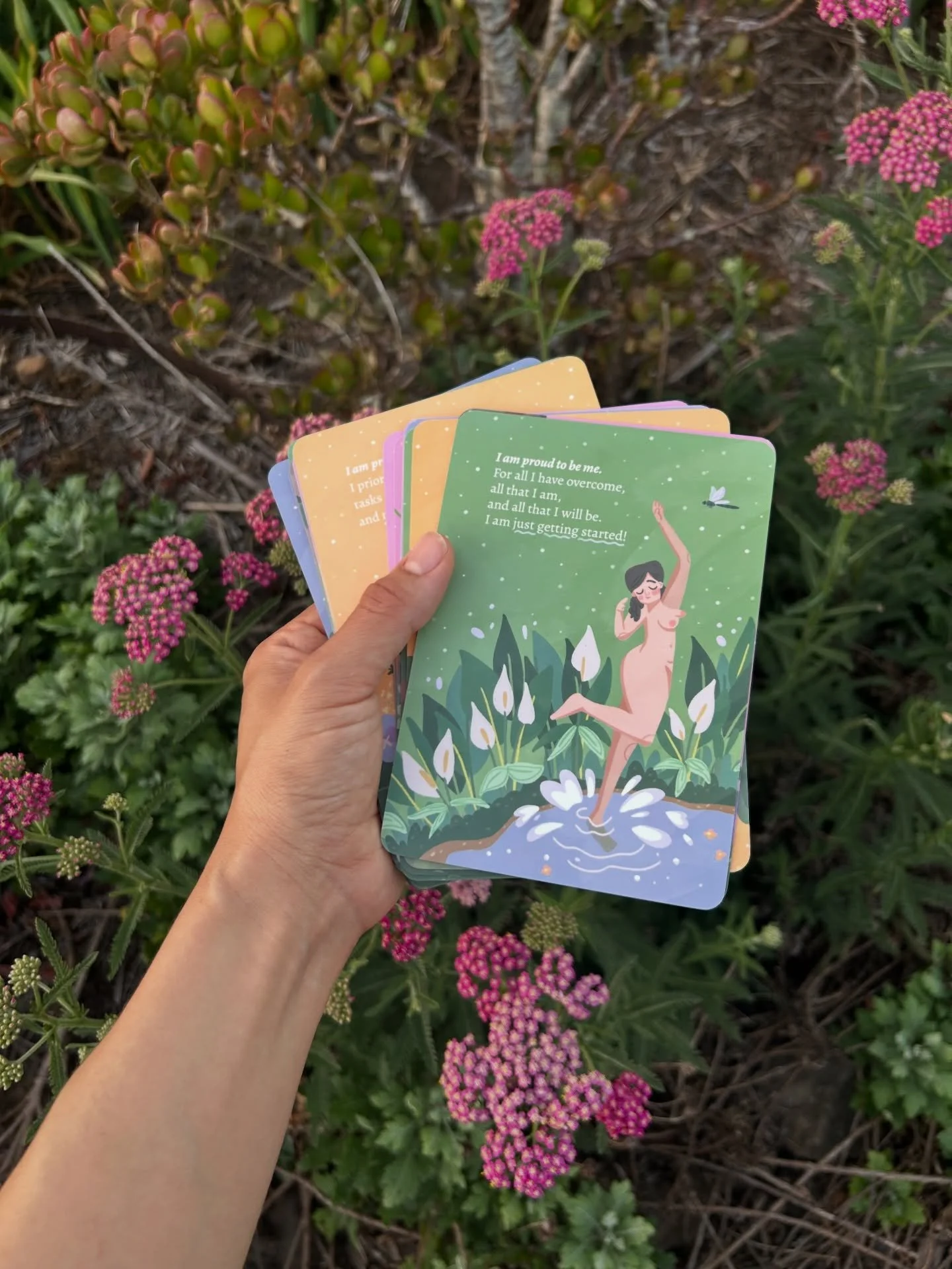 If you're looking for a cute &amp; thoughtful Christmas gift - have you considered my very cute &amp; thoughtful affirmation deck? 🥰 You can get free standard shipping on my website till Monday 15 Dec 2025 ❤️ Discount code automatically added at che