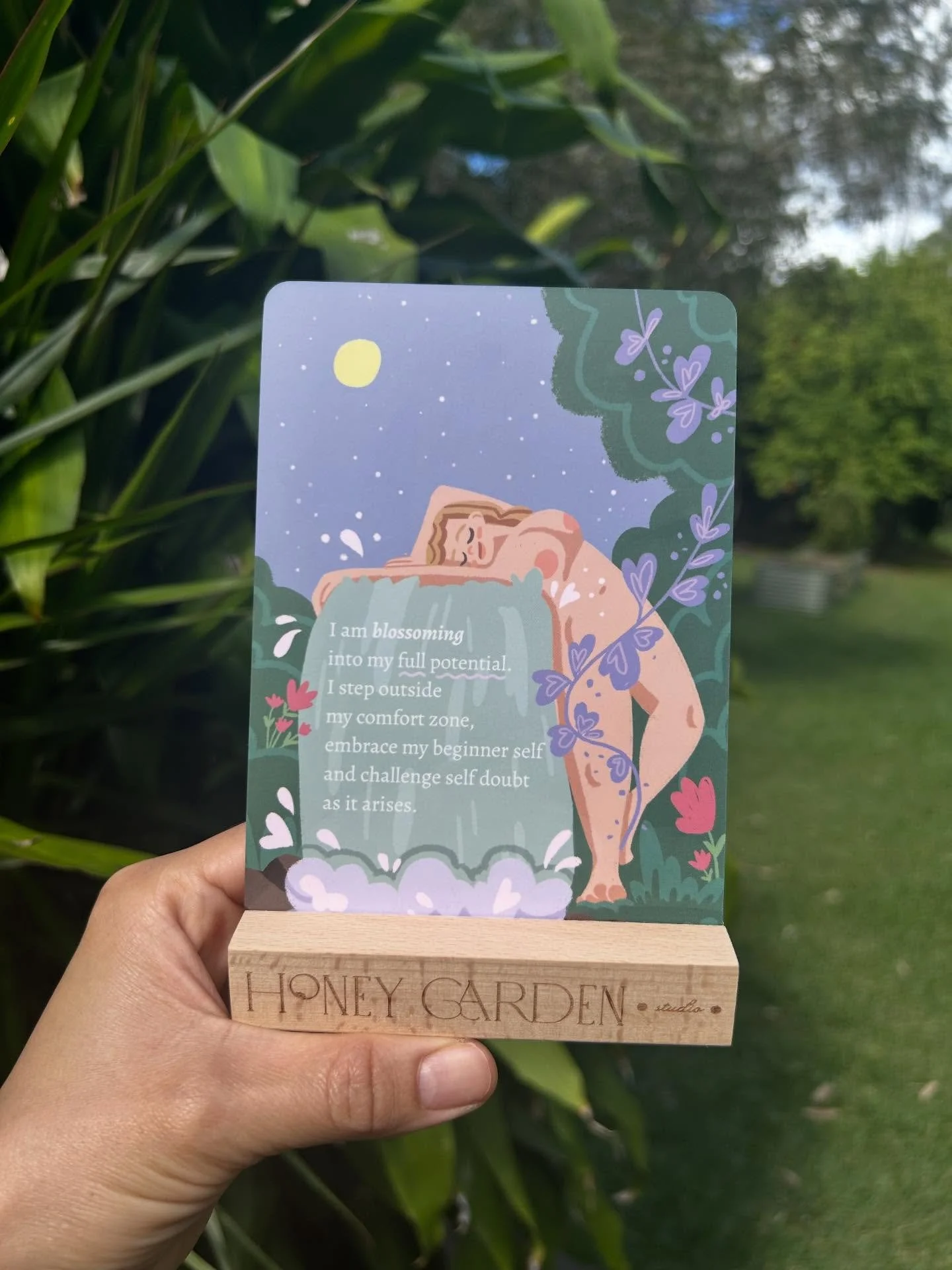 Today's affirmation card 🌸🌿 The universe knew I needed this one 😝