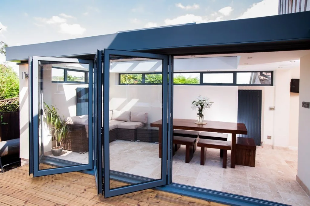 anthracite grey bifold door