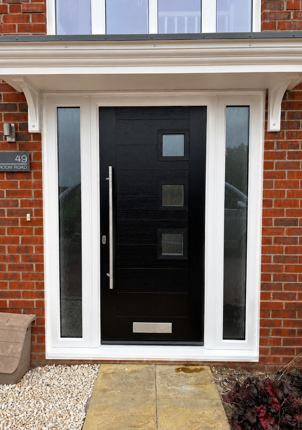 contemporary style front composite door