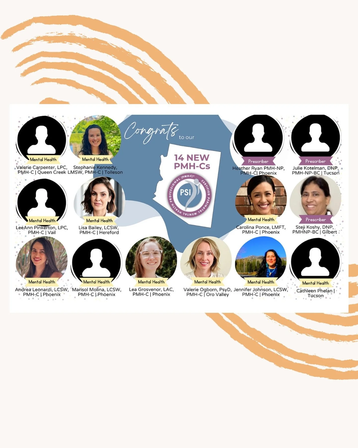 I serve my community as a marriage and family therapist.
And now, I have the great pleasure to also be part of the perinatal mental health counseling team of Arizona. PMH-C.  Perinatal mental disorders (commonly known as postpartum depression) have a