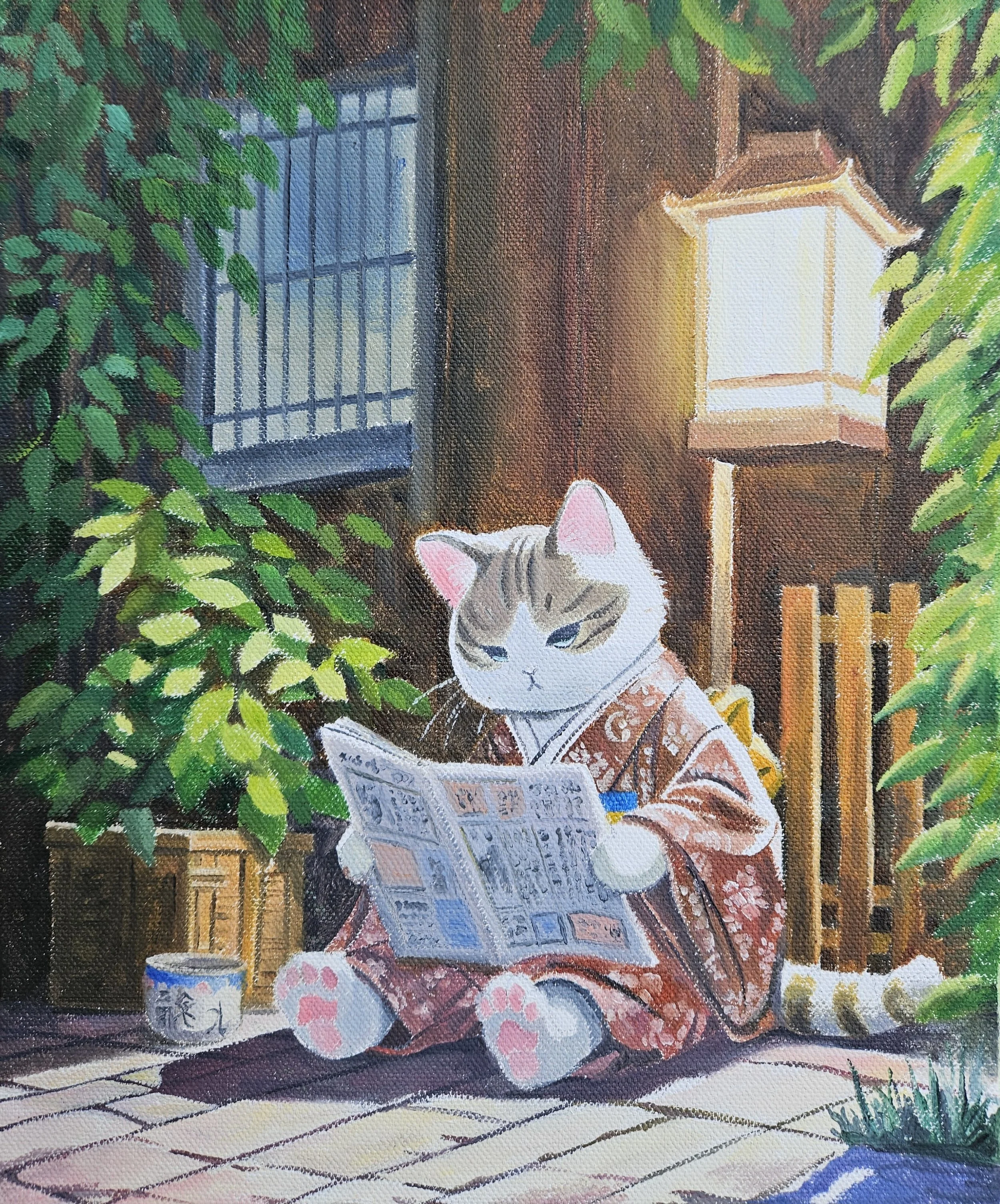 Perusing By Lamplight