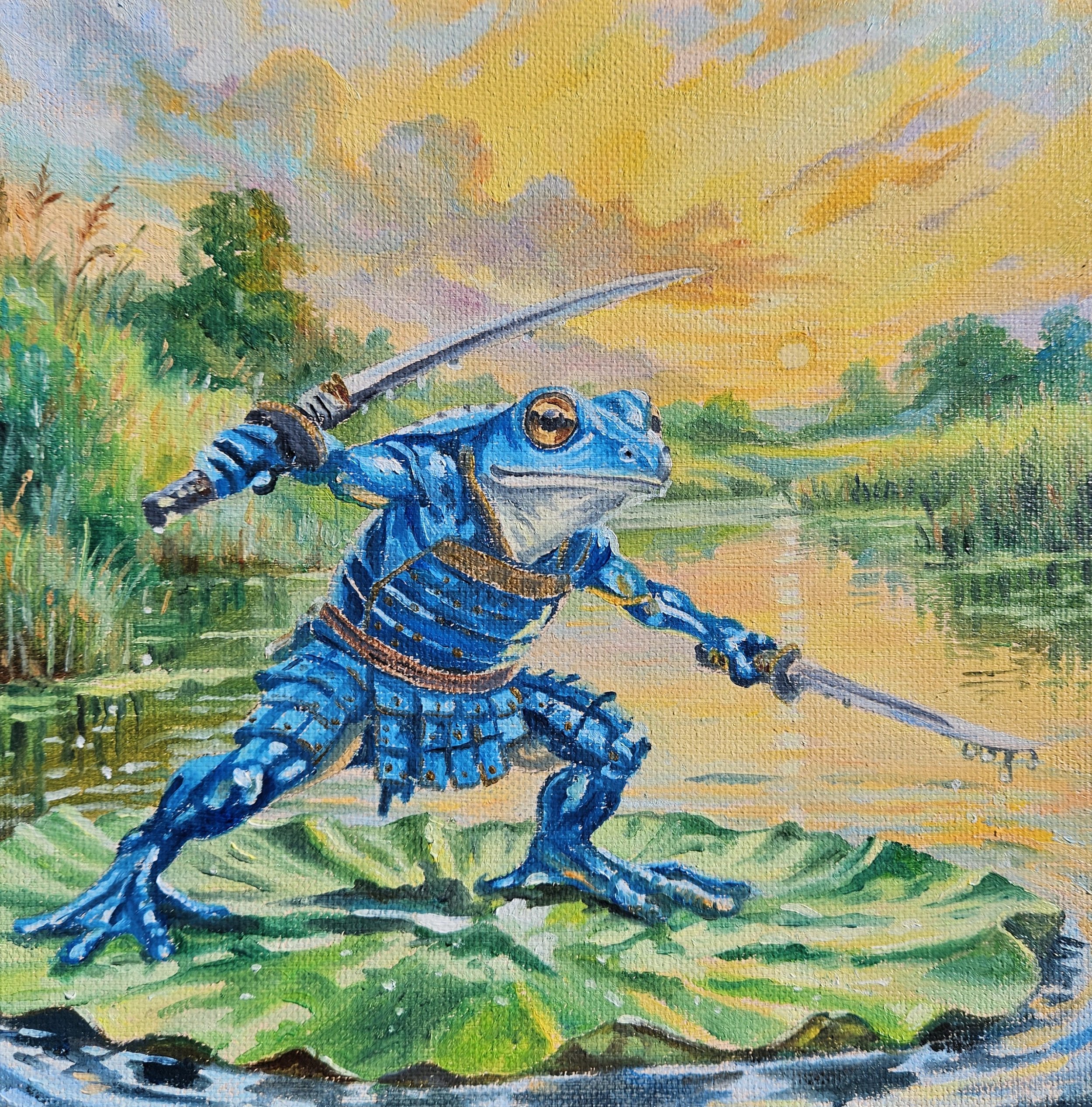 The Blue Pond Warrior