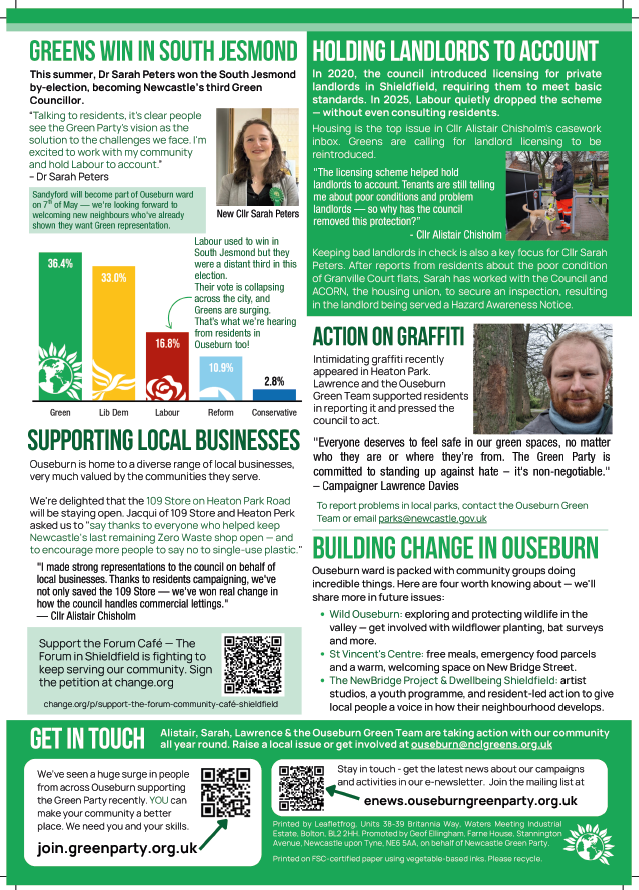 A screen grab of the PDF version of the recent newsletter. Button above will take you to the PDF file in new tab