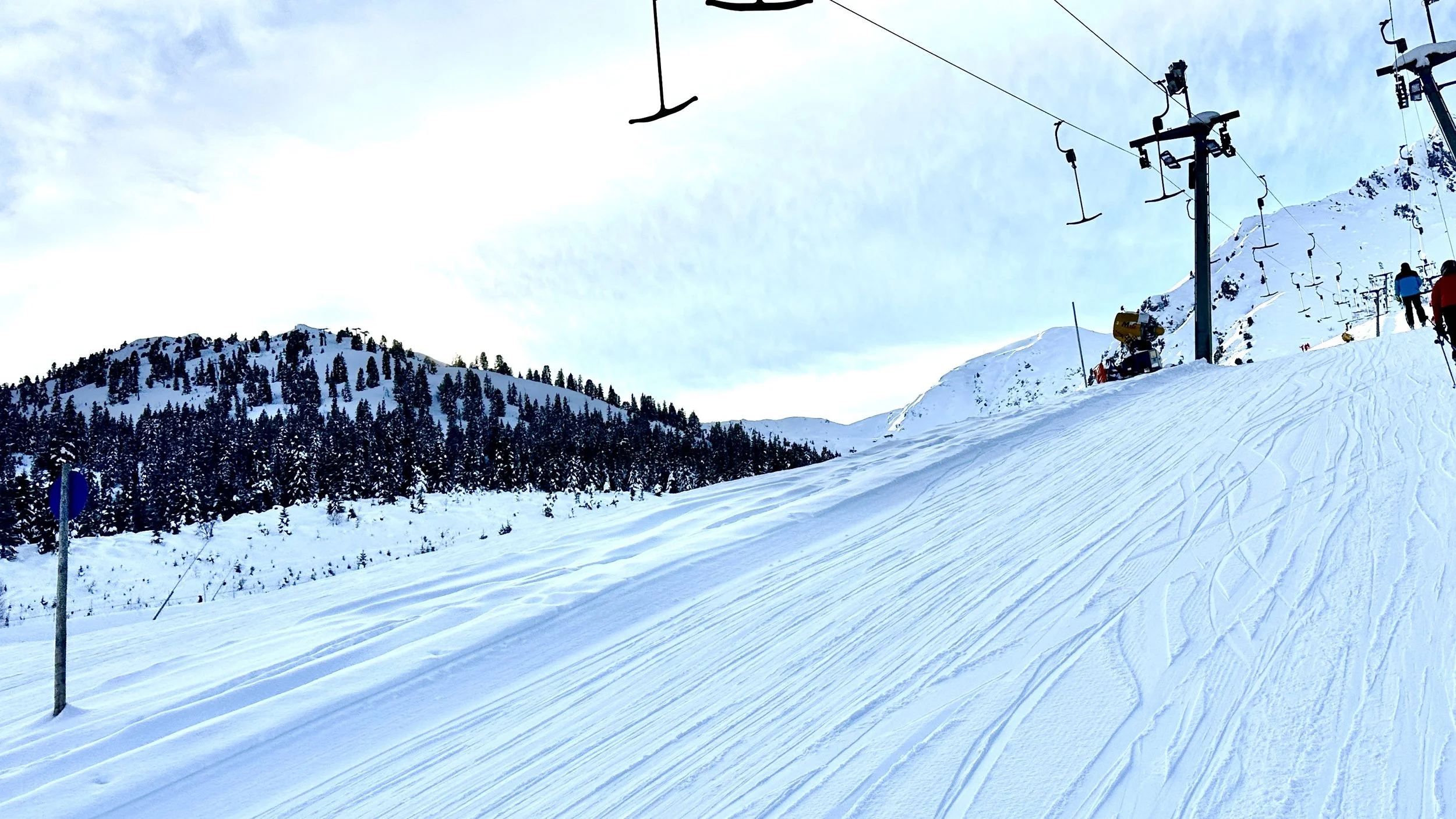 ski slope & lifts