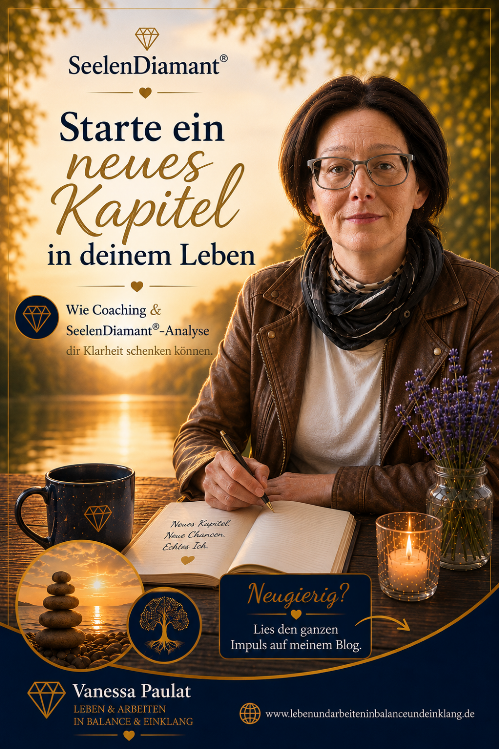 Starte ein neues Kapitel in deinem Leben – mit Coaching und SeelenDiamant®-Analyse