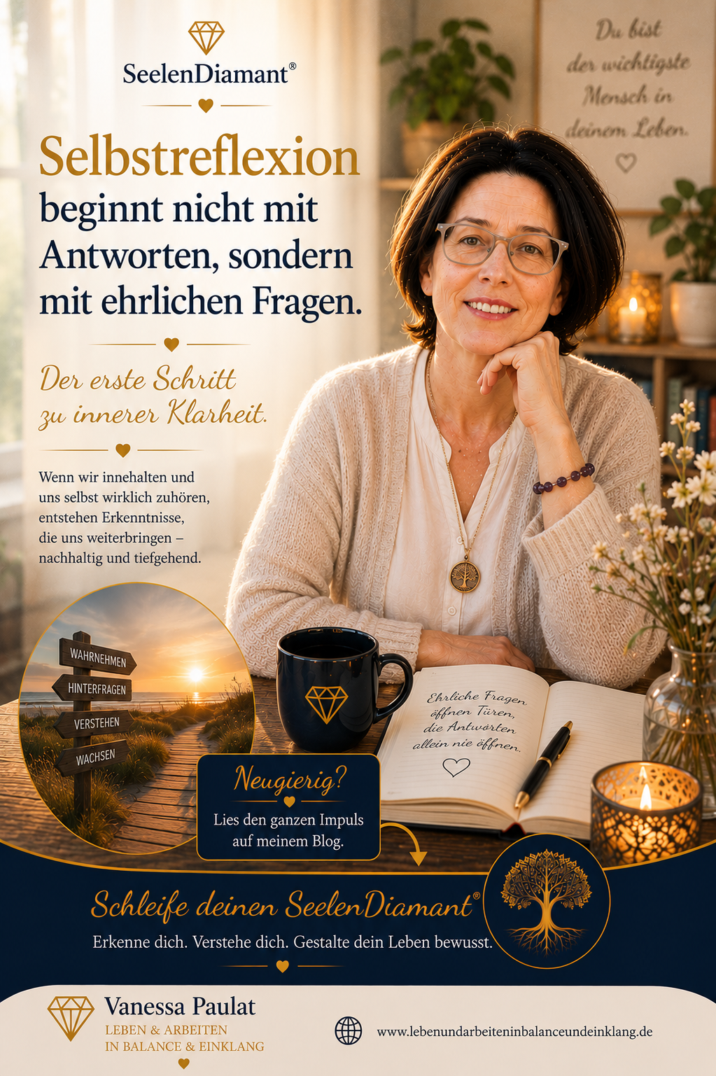 Selbstreflexion beginnt nicht mit Antworten, sondern mit ehrlichen Fragen