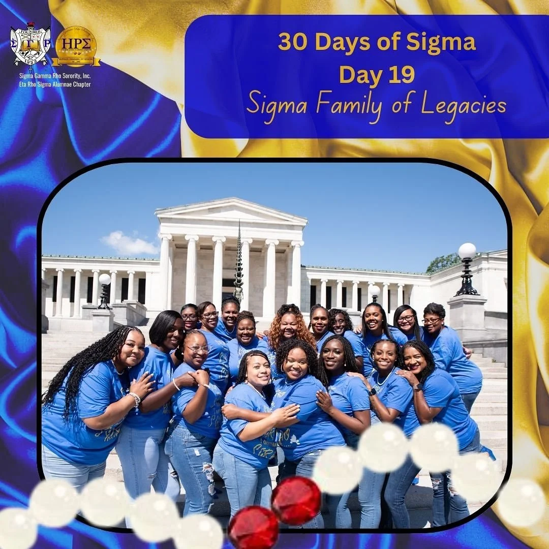 It&rsquo;s Day 19 of RHOvember!!! 💛💙🐩

Today we take the time to celebrate Sorors who have expanded our Sigma Family through our Rhoer Affiliates.

🐩 Soror Morrell
🐩 Soror Harris
🐩 Soror Ferguson
🐩 Soror Cook

We LOVE our Sigma Family of Legac