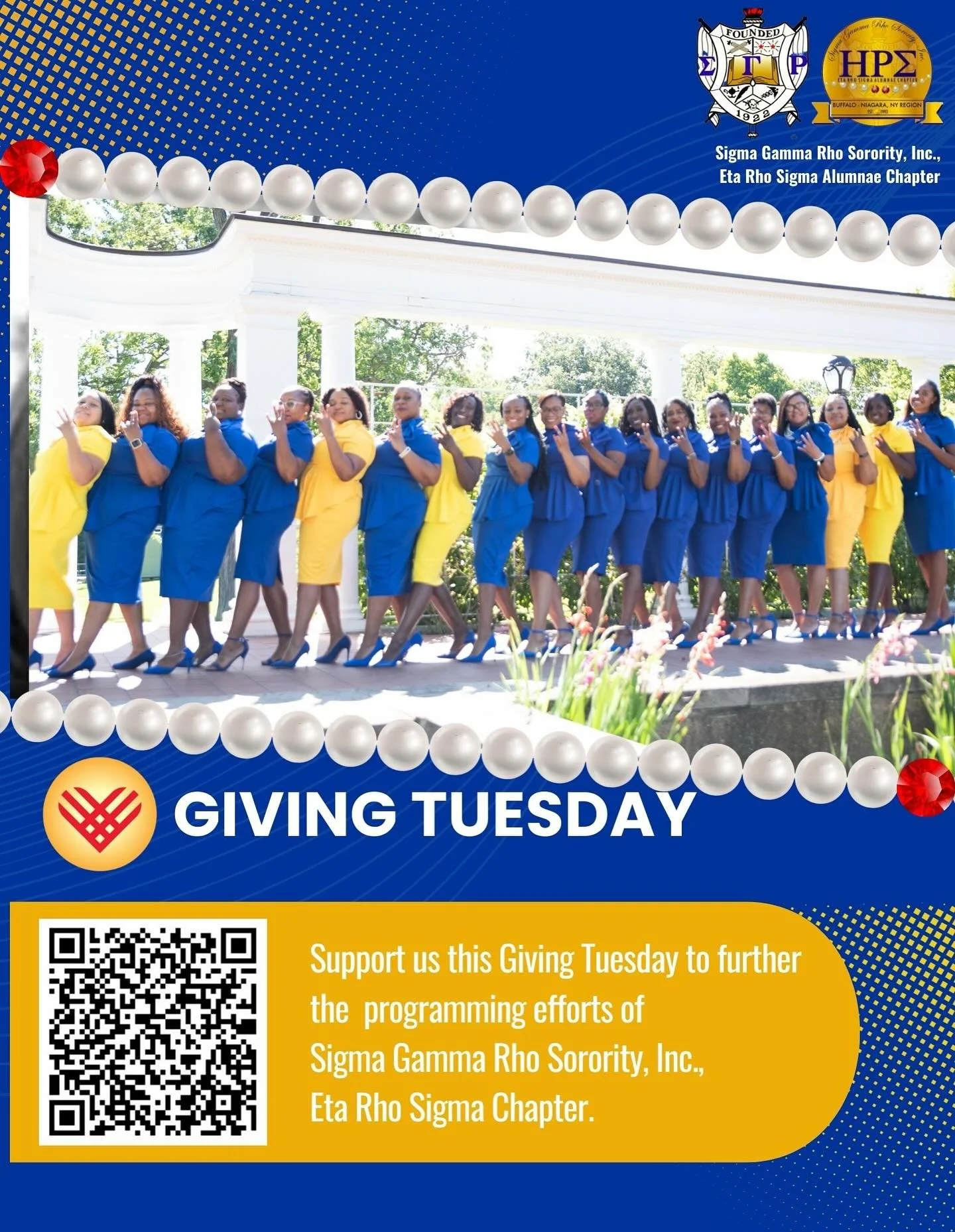 This Giving Tuesday, we know you have a lot of options to consider giving your support to. 

Supporting the Eta Rho Sigma Chapter means: 

💙 Helping us to facilitate our 5 National Programs focused on improving the quality of life for women, childre
