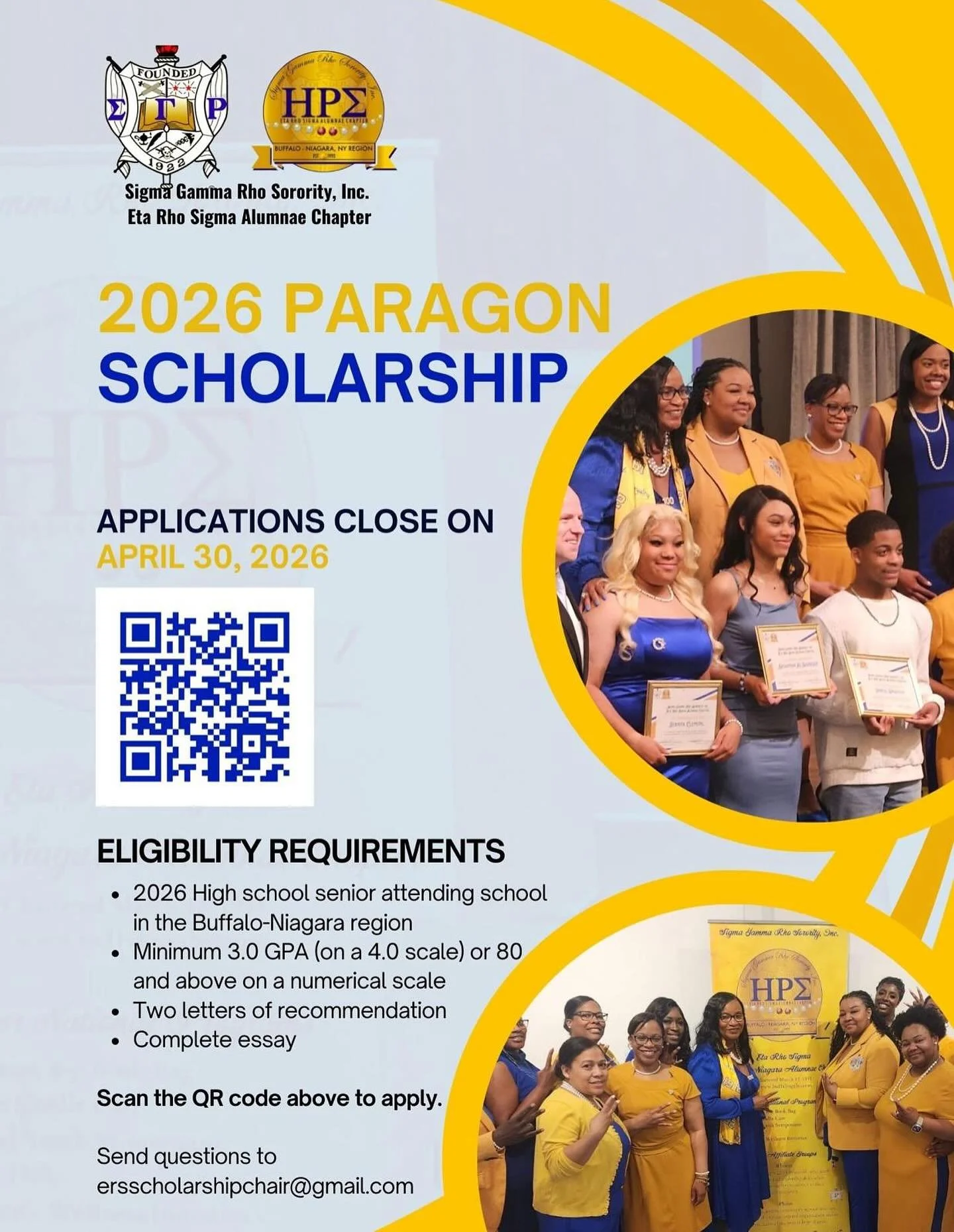 Apply Now for the 2026 Paragon Scholarship!

We proudly present this scholarship opportunity to empower high school seniors in the Buffalo-Niagara region.

Eligibility Requirements:
✅ High school senior in the Buffalo-Niagara region
✅ Minimum 3.0 GPA