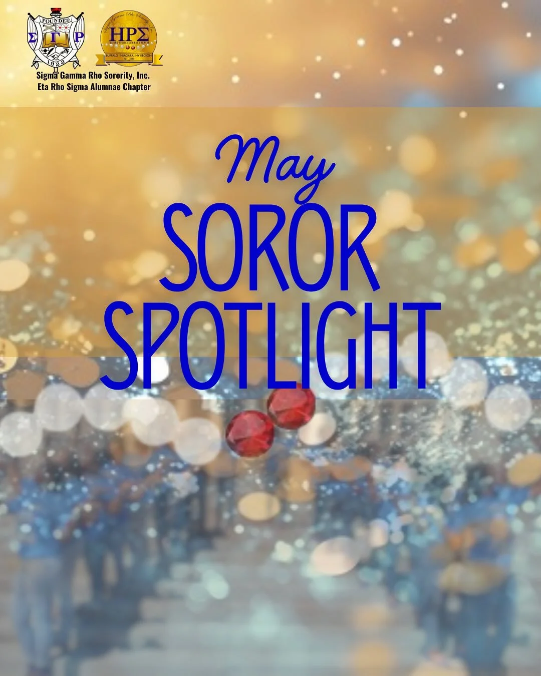 ✨Soror Spotlight May Edition✨

🐩Soror Ferguson
🐩Soror Golden
🐩Soror Cook

Just the Buffalo Poodles doing what we do!
Stay tuned to see what we accomplish next 💛💙

#buffalosgrho #sigmagammarho #greaterservicegreaterprogress