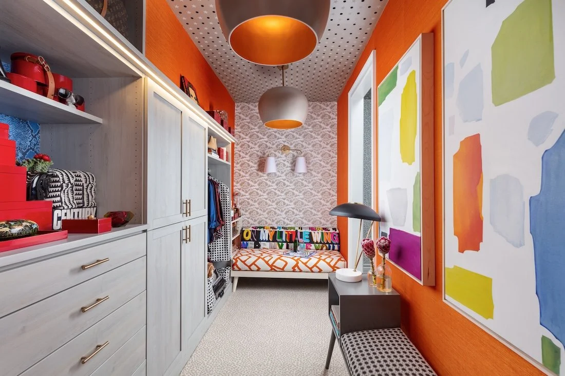 narrow-custom-closet-orange-wallpaper-abstract-art-built-in-storage.jpg
