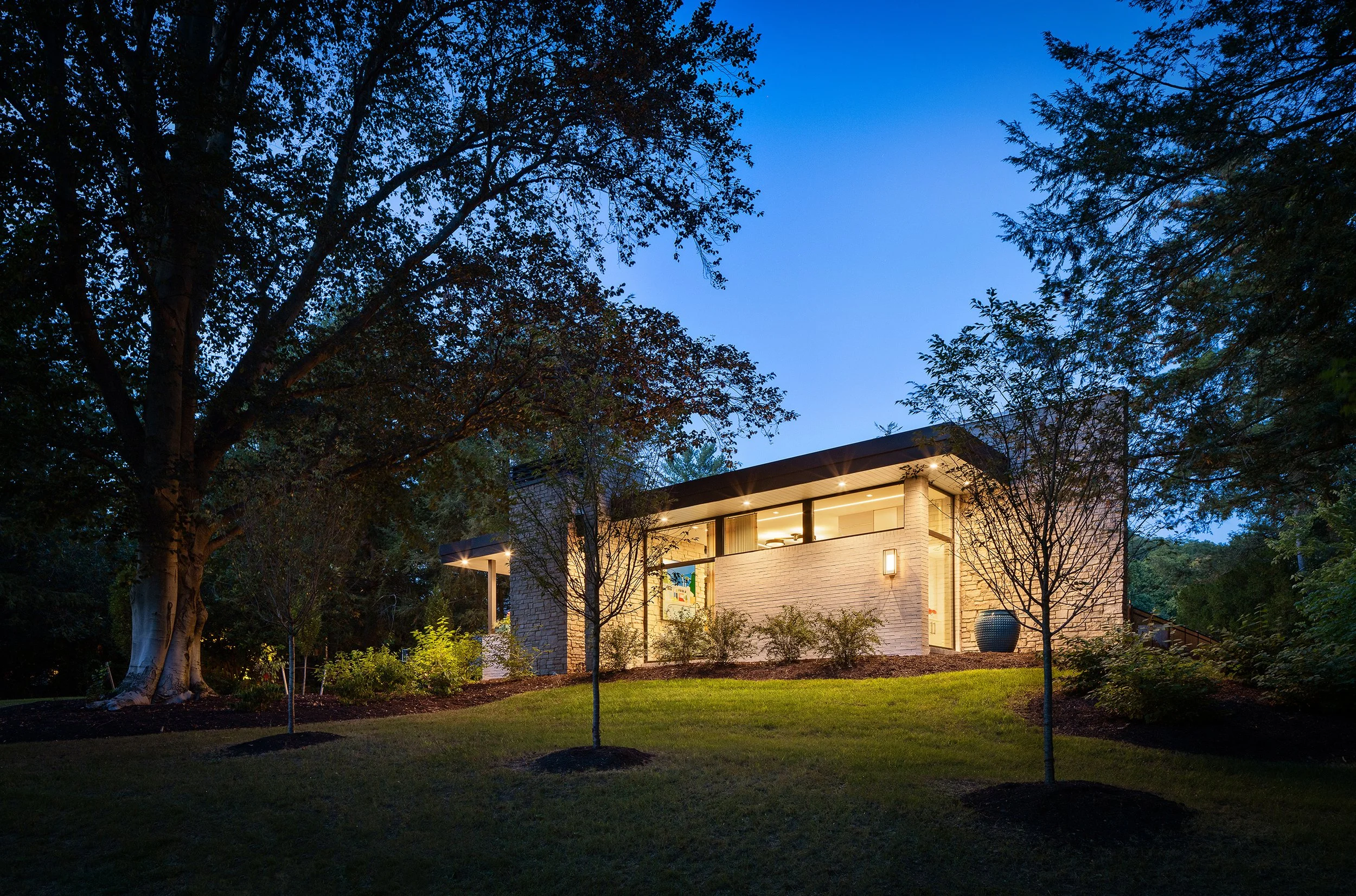 modern stone pool house design outdoor living sleek architecture
