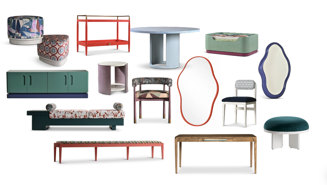 Custom furniture collection by Pittsburgh interior designer Betsy Wentz crafted by Abner Henry Amish artisans in Ohio