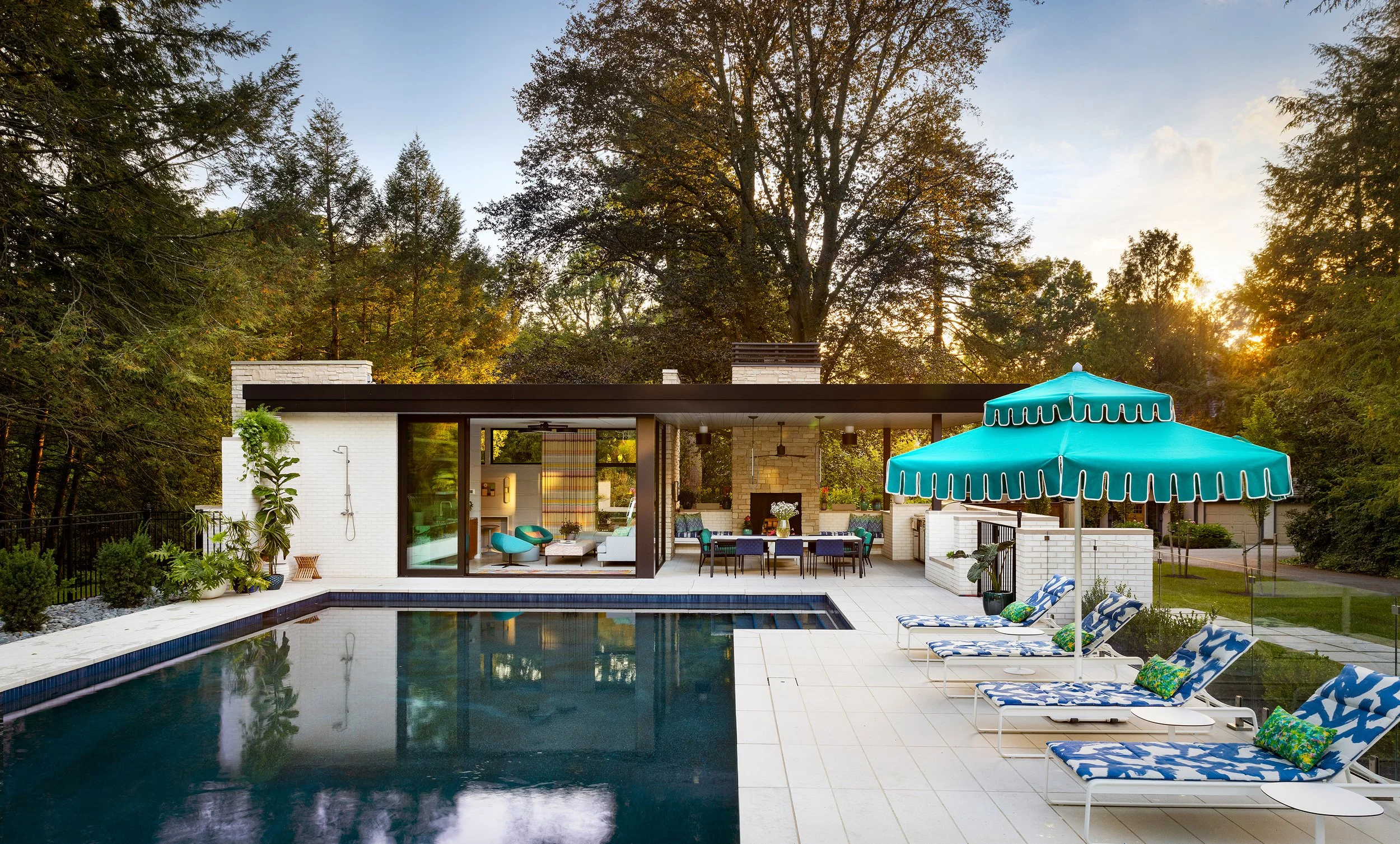 modern house pool design outdoor living sleek architecture