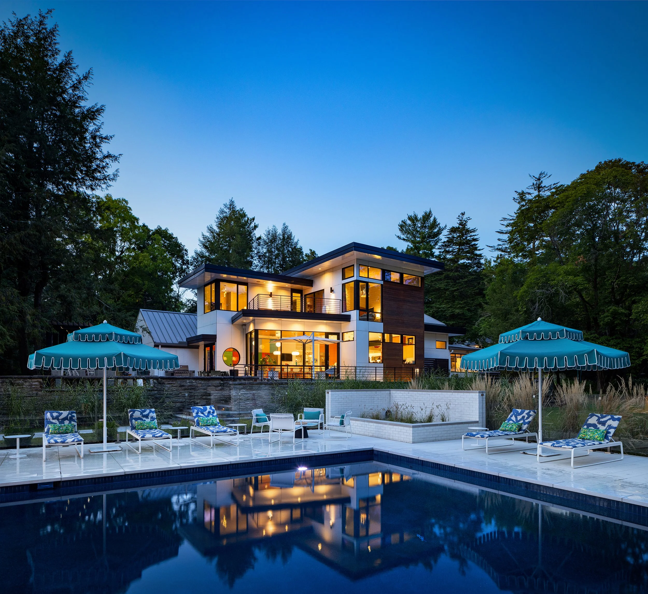 modern house pool minimalist design outdoor living sleek architecture