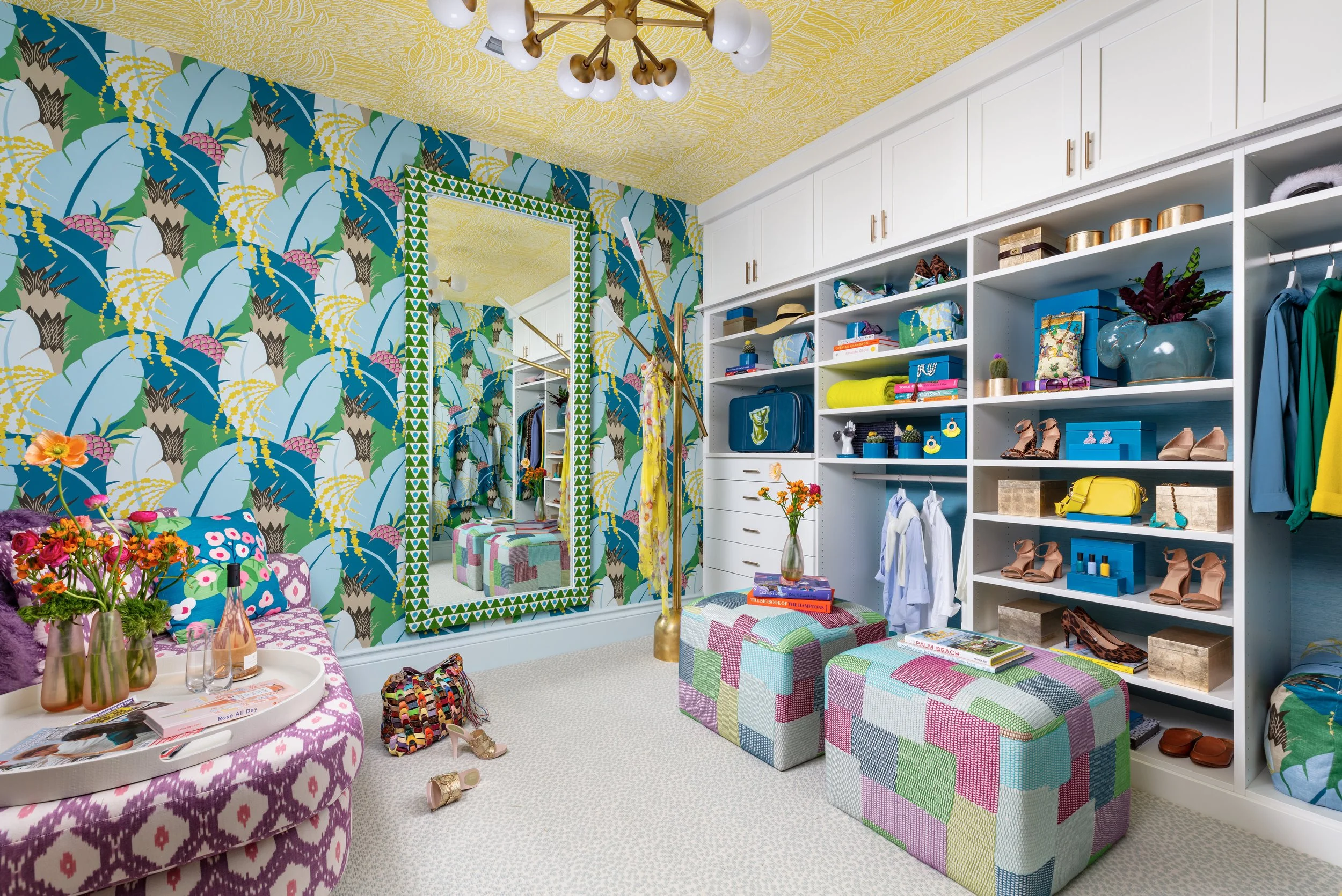 bright-colorful-closet-withwallaper-large-mirror-open-shelves.jpg