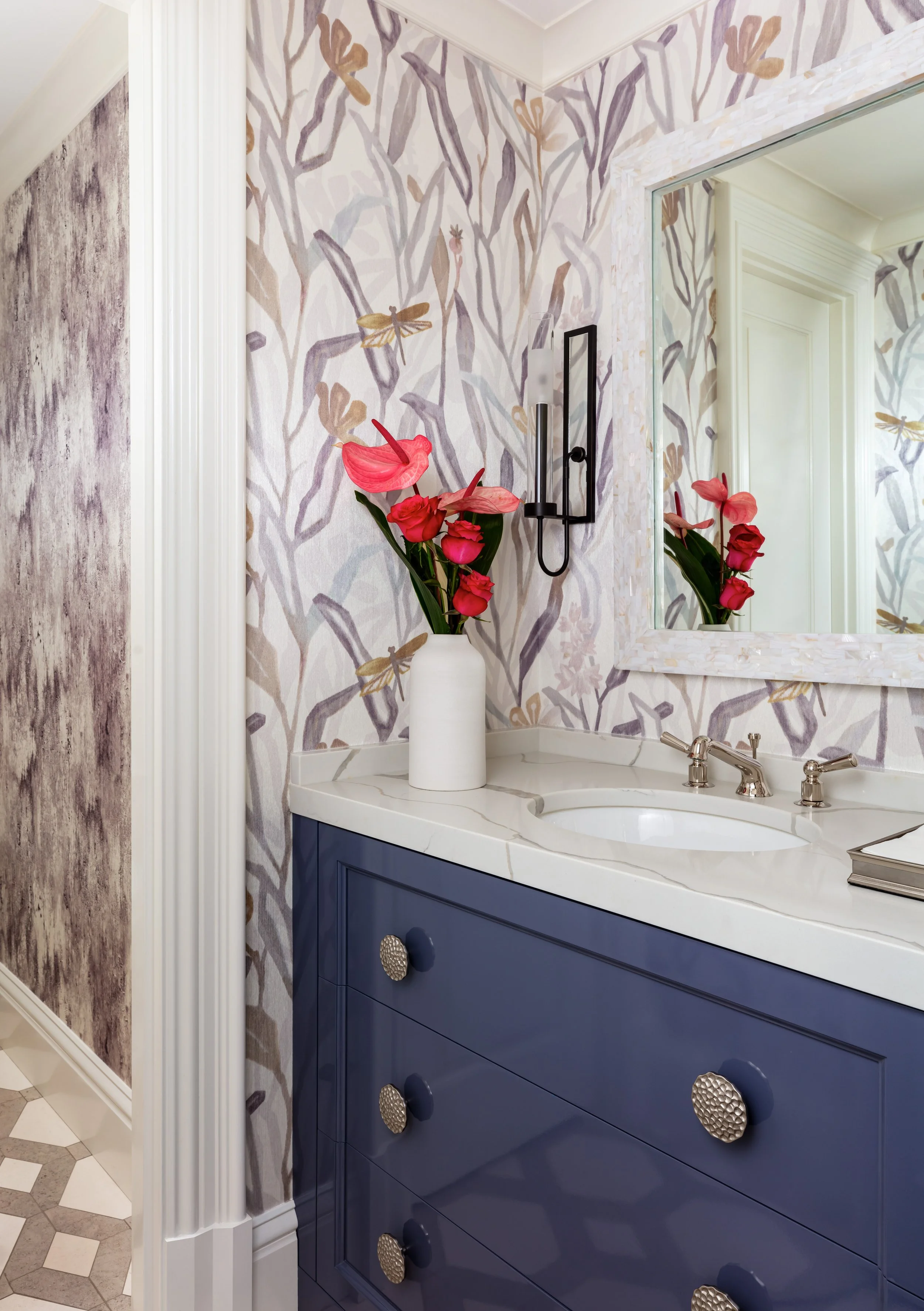 fun-powder-room-with-statement-floral-wallpaper-hardware.jpg