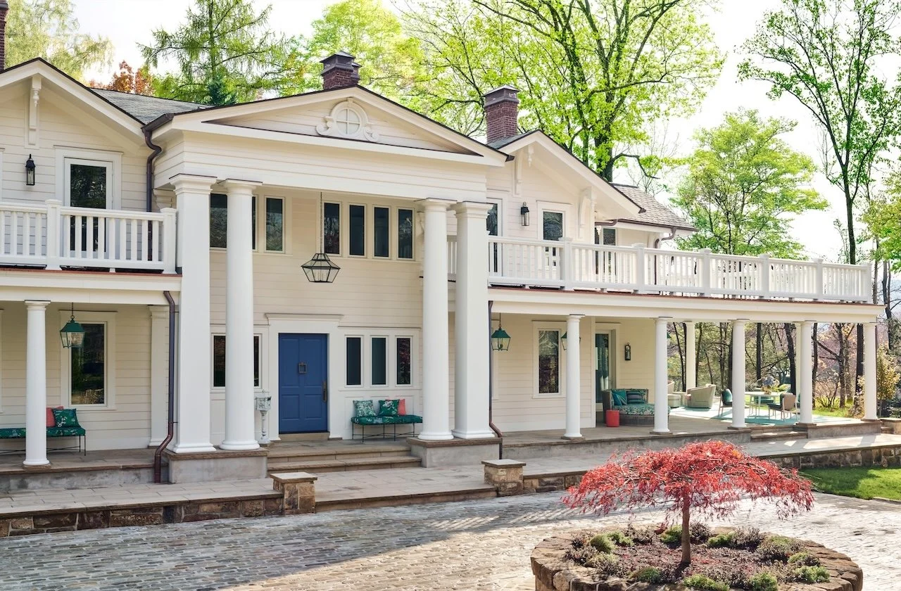 historic pittsburgh home exterior pillars porch