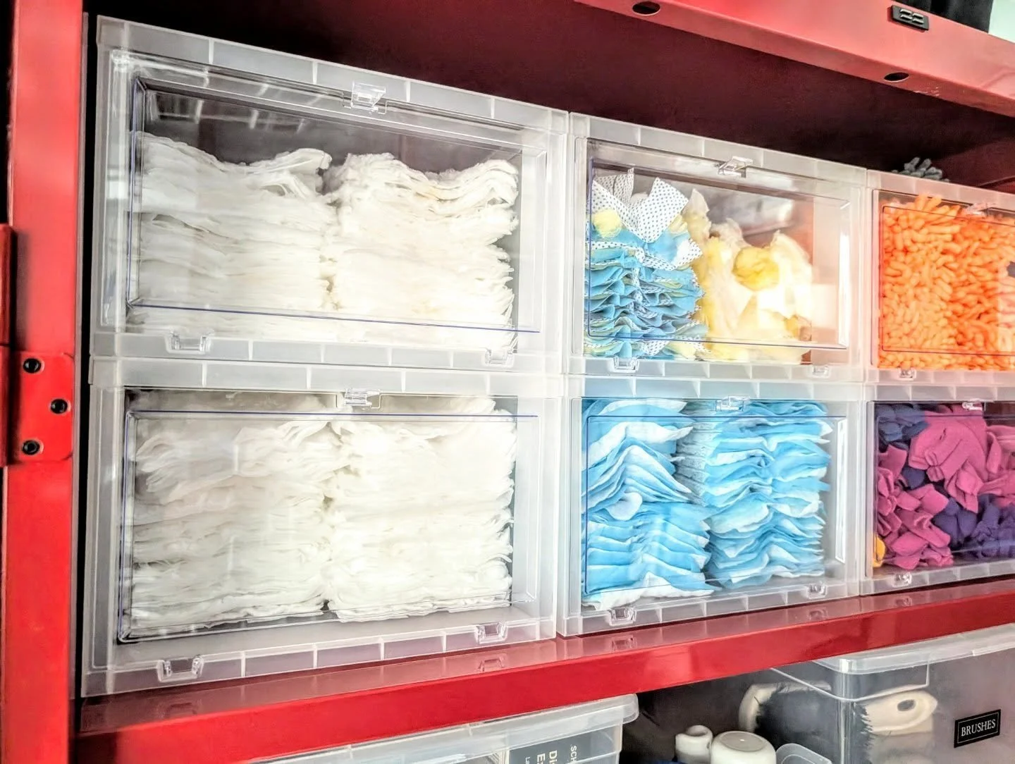 Did you know we also organize commercial spaces &amp; storage units?

This was such a fun project - organizing a storage space for a local cleaning company. 

We were brought in to come up with a few solutions:
&bull; client didn't know how what she 