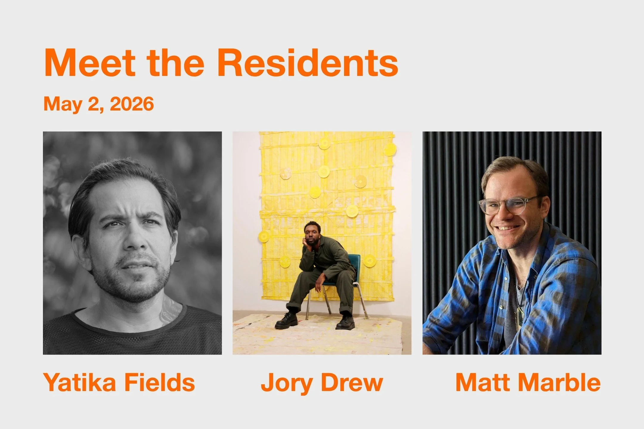 Join us on Saturday, May 2 from 11am&ndash;1pm at Surf Point in York, Maine for our next Meet the Residents event!

Meet the Residents is a new public program series that offers resident artists and art professionals the option to extend their time a